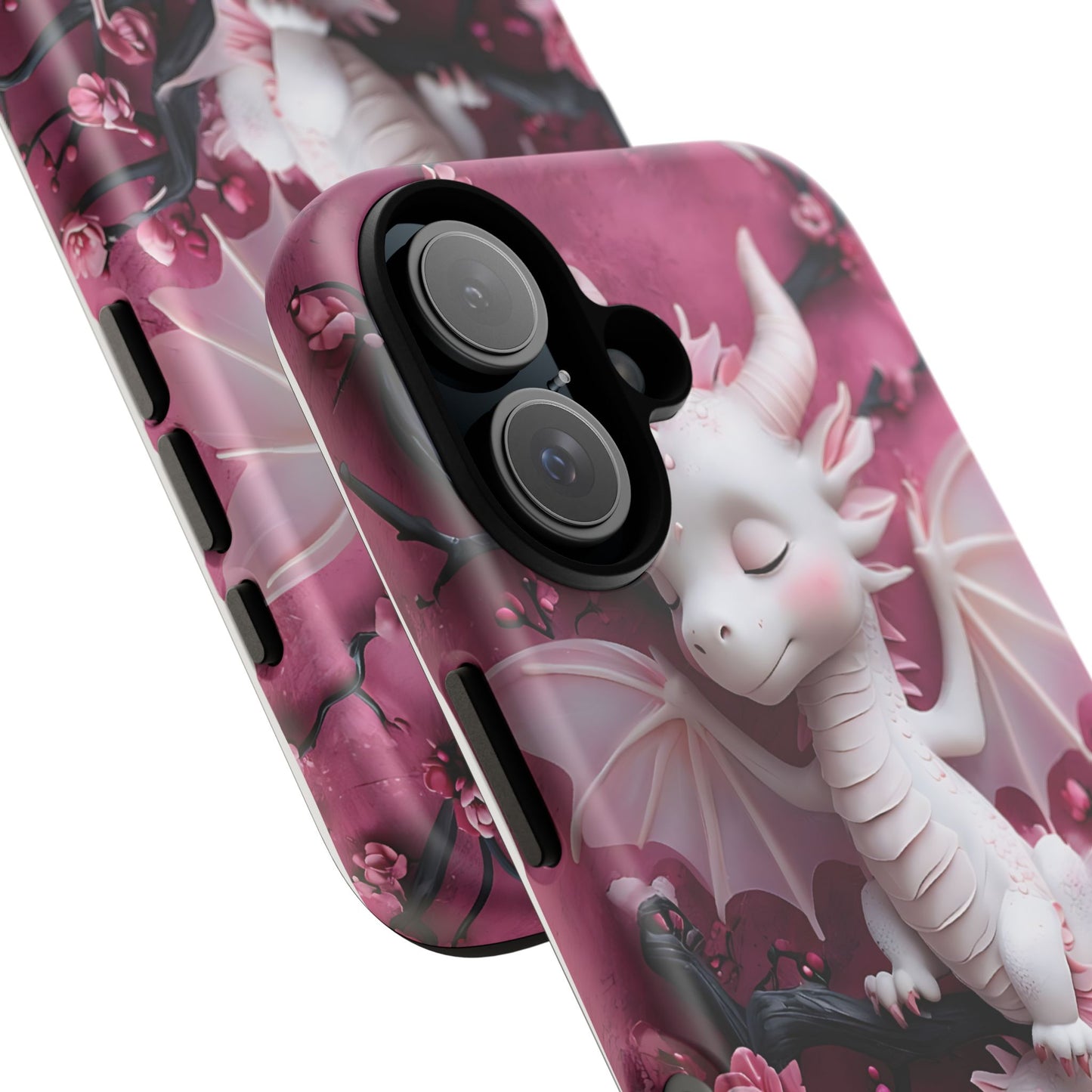 Whimsical 3D Relief Artwork Of A Cute Dragon phone case design