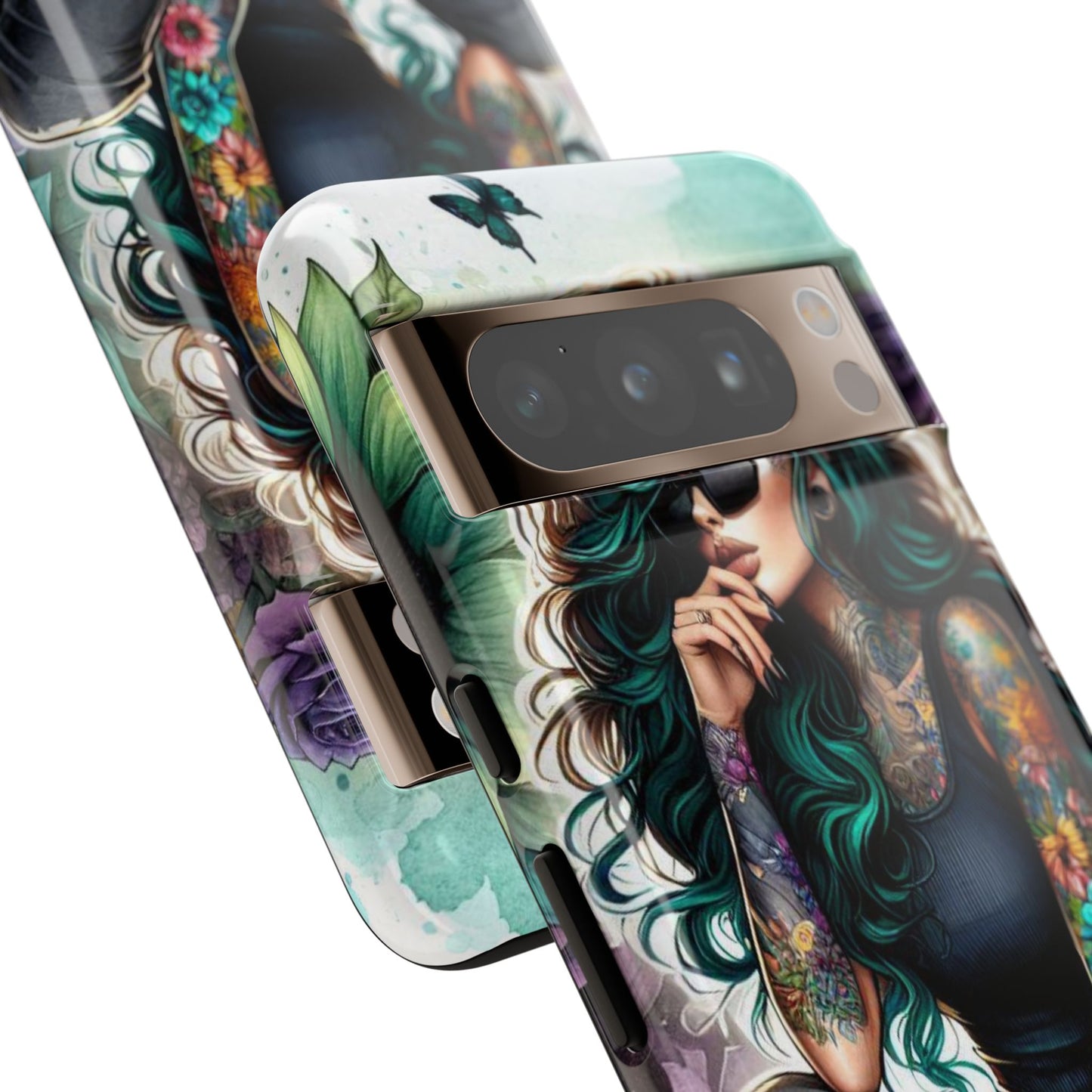 Urban Wildflower – Edgy Tattooed Beauty Mobile Cover