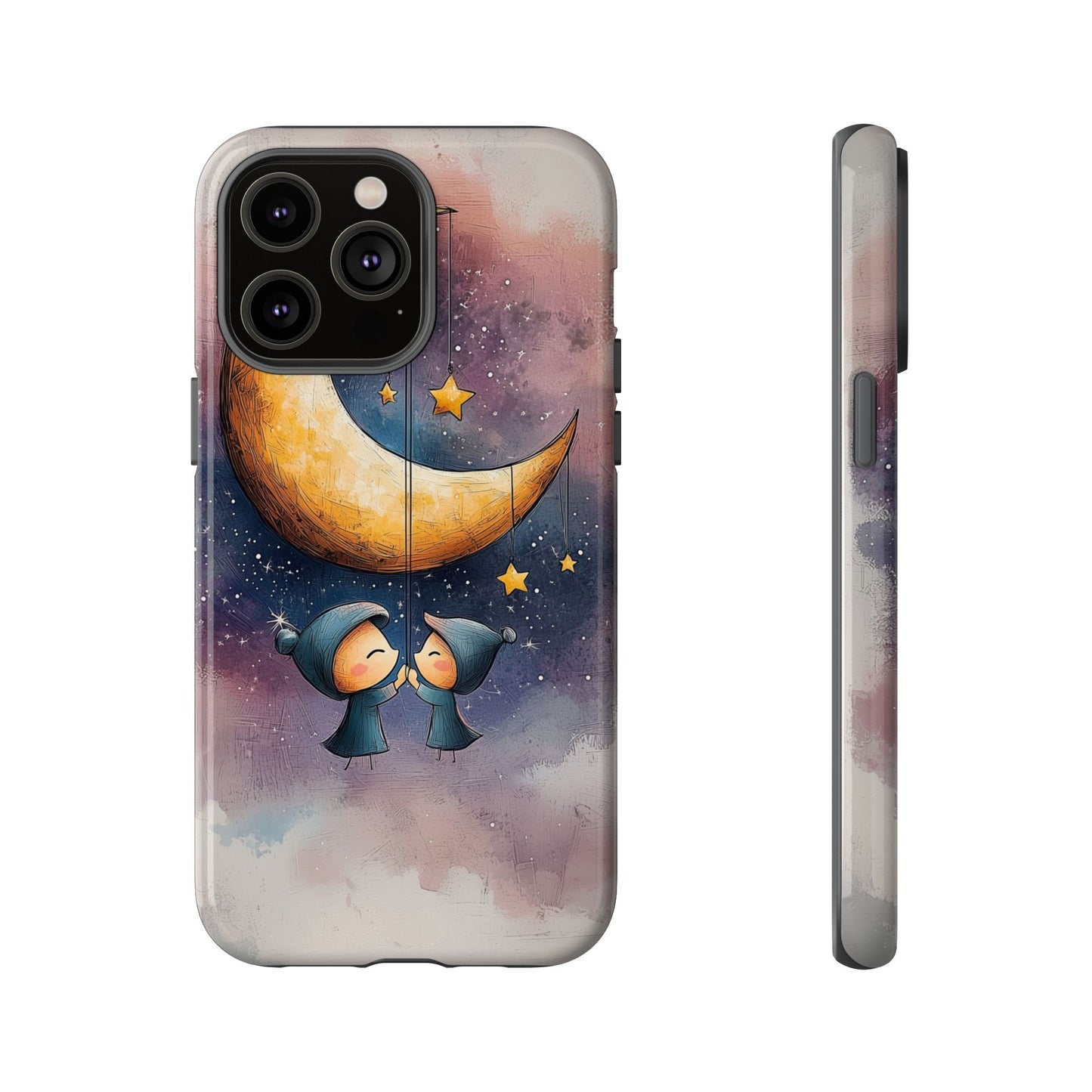 Dreamy Moonlight Duo Phone Case for iPhone, Samsung, Google Pixel