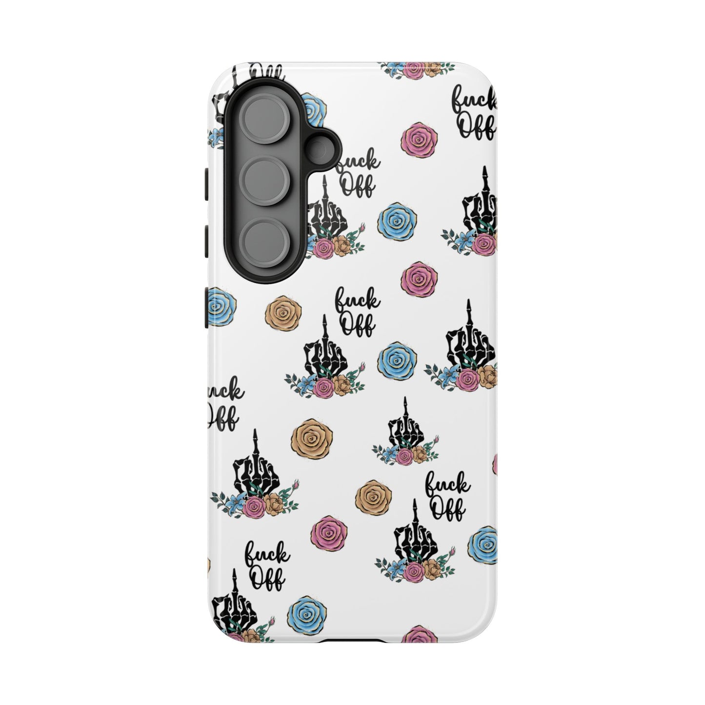 Skeleton Hand Middle Finger Phone Case β Badass Gothic Cover for iPhone, Samsung & Google Pixel