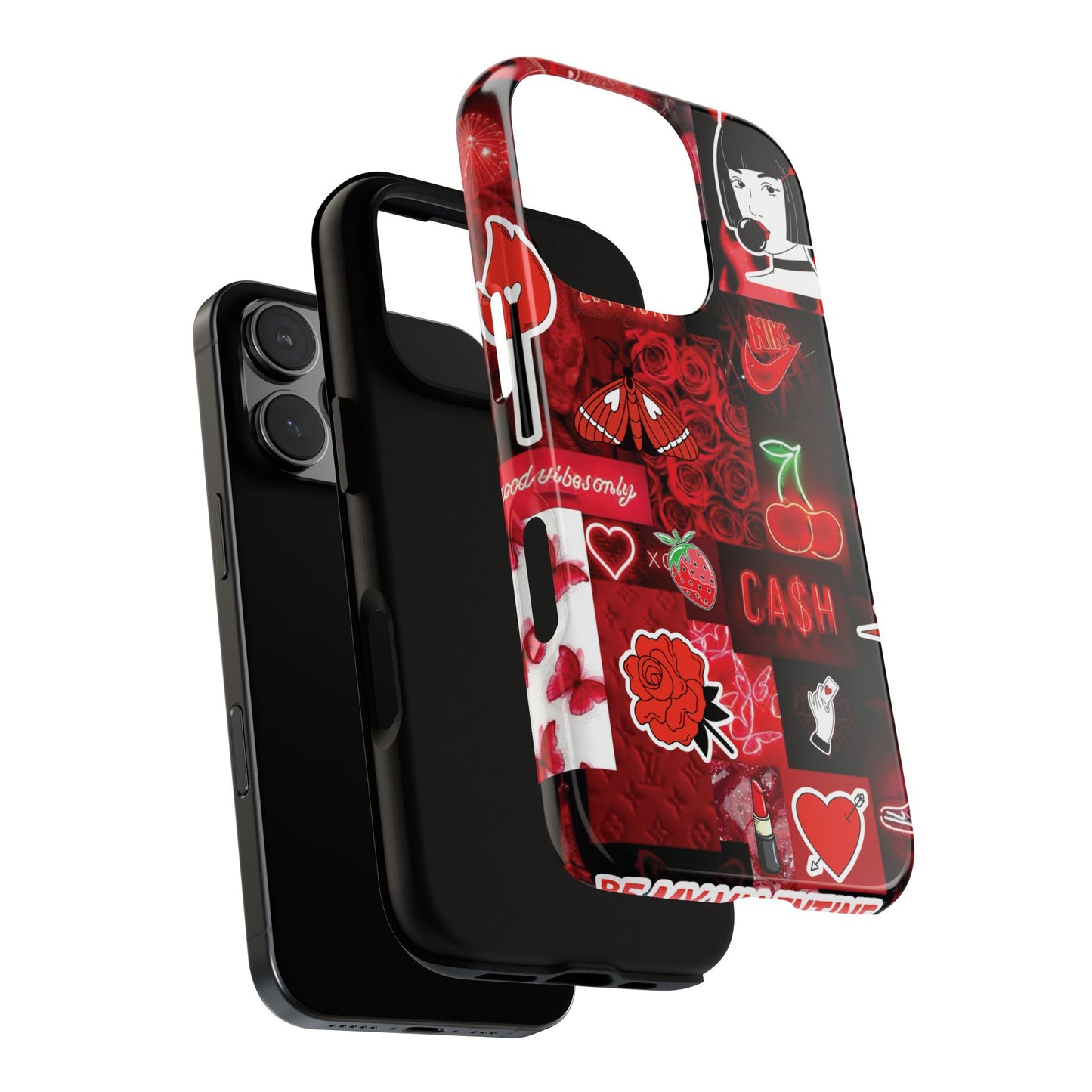 Red Pop Art Neon Vibes Phone Case