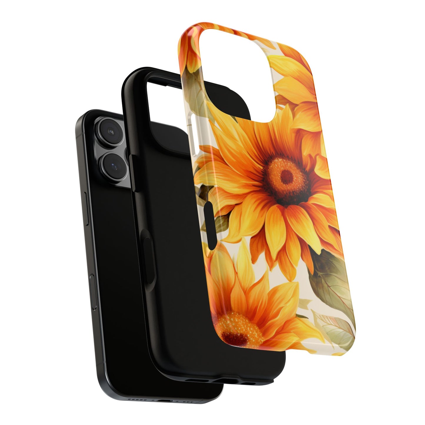 Golden Sunflower Glow Mobile Case – Radiant & Elegant