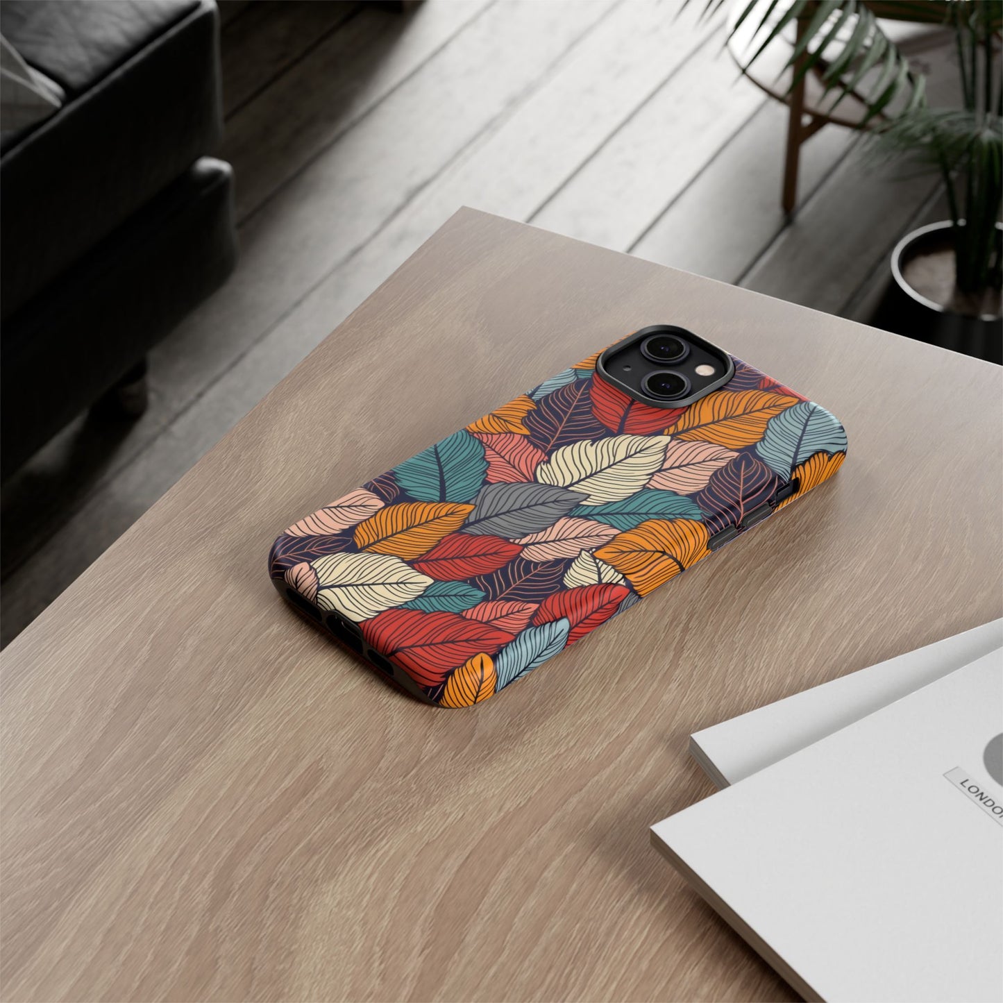 Colorful Abstract Leaves Pattern Design