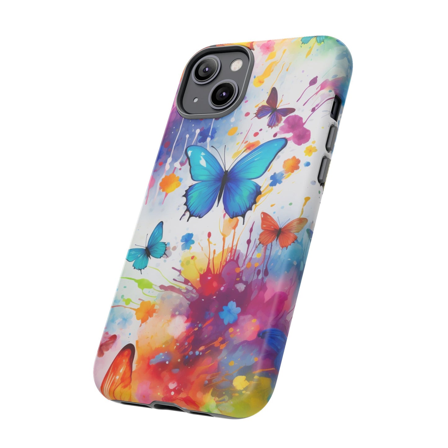 Vibrant Watercolor Butterfly Mobile Case