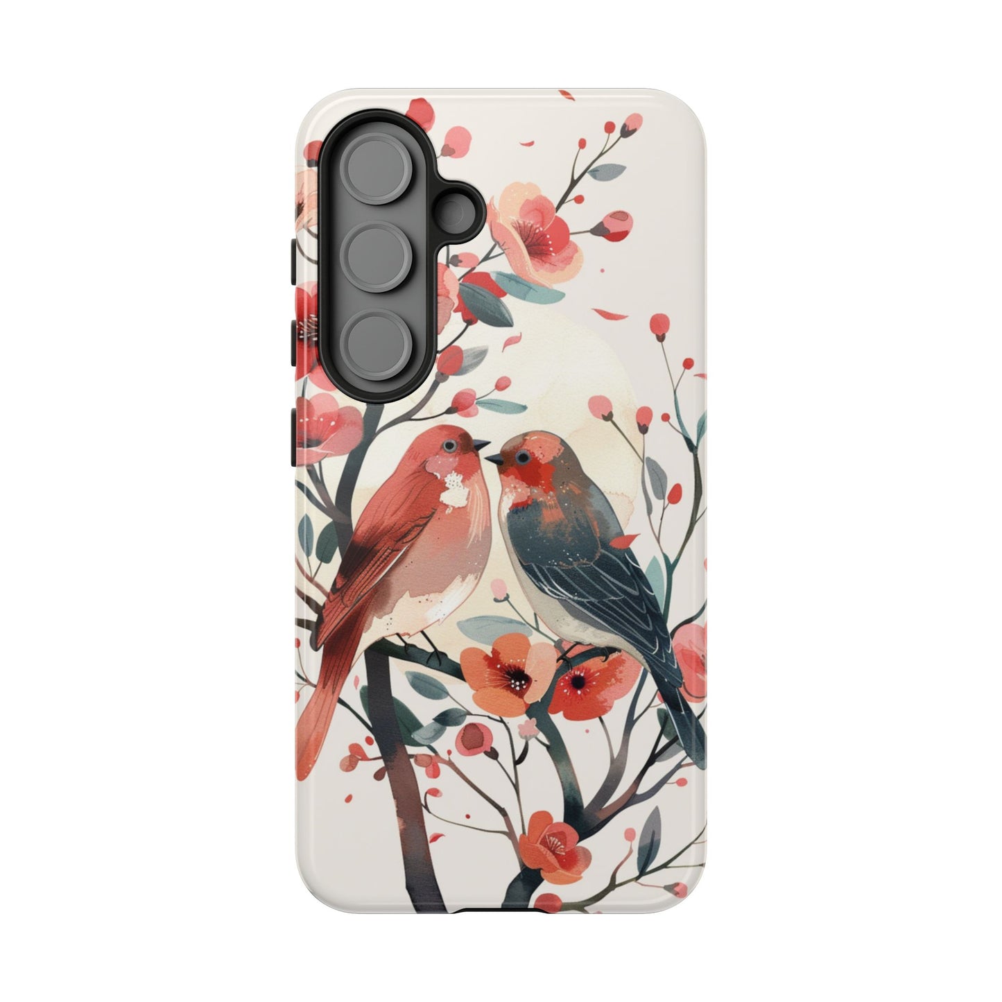 Floral Birds Phone Case β Elegant Nature-Inspired Design for iPhone, Samsung & Google Pixel
