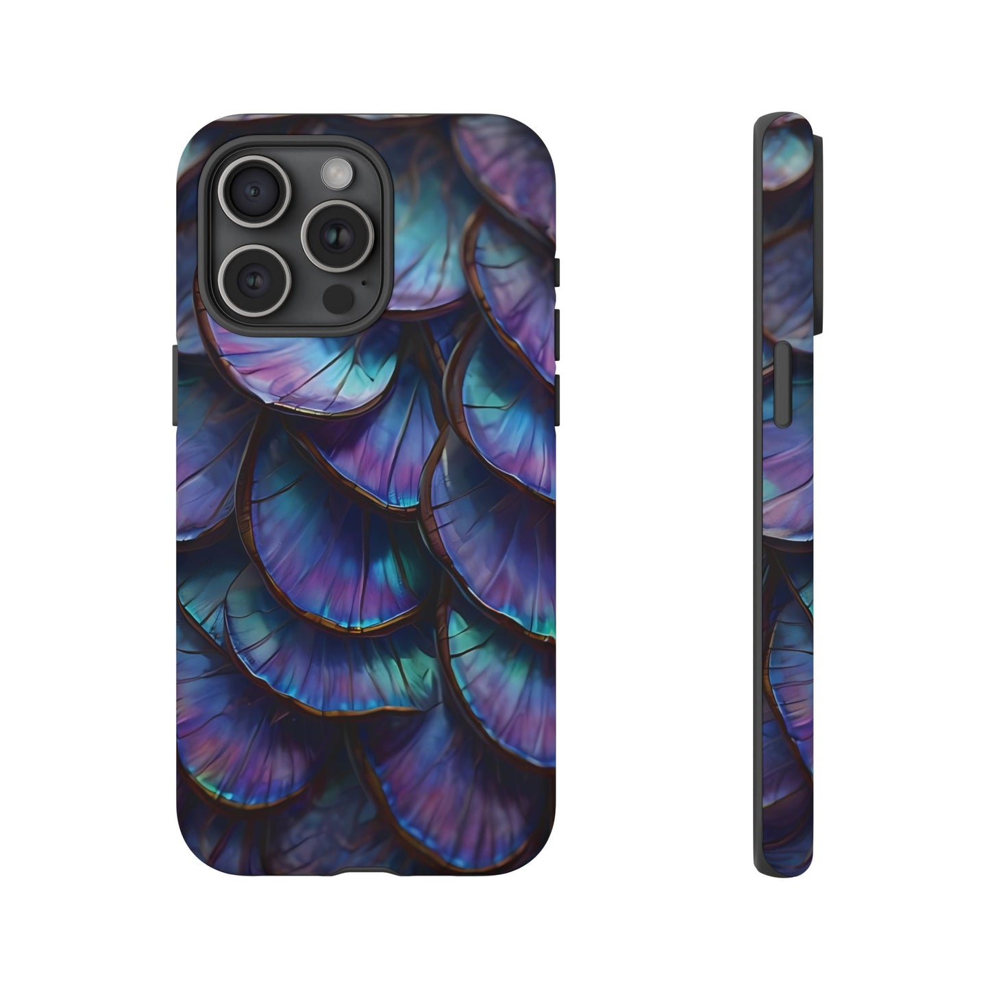 Abstract Macro Shot of Iridescent Butterfly Fish Scales Phone Case Design