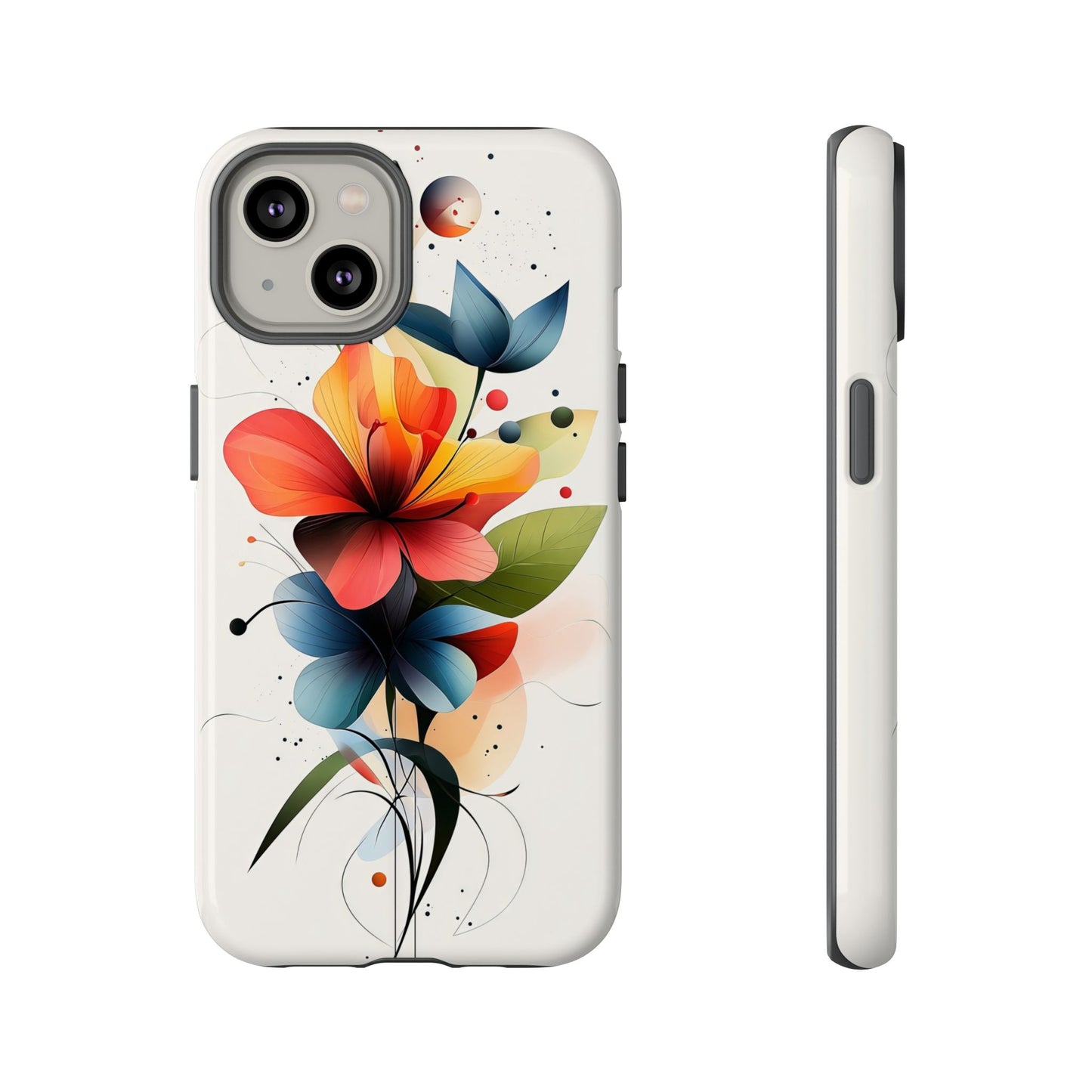 Vibrant Bloom – Modern Floral Art Phone Case for iPhone, Pixel & Samsung