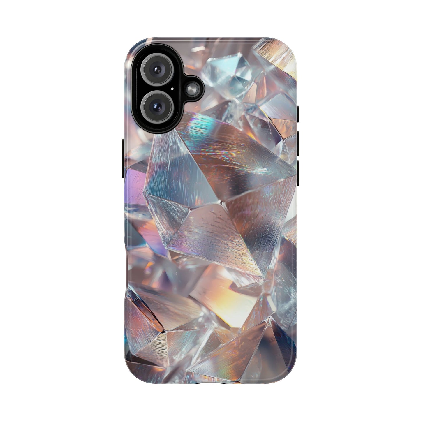 Iridescent Crystal Matching Couple Phone Case – Shimmer & Shine for iPhone, Samsung & Google Pixel