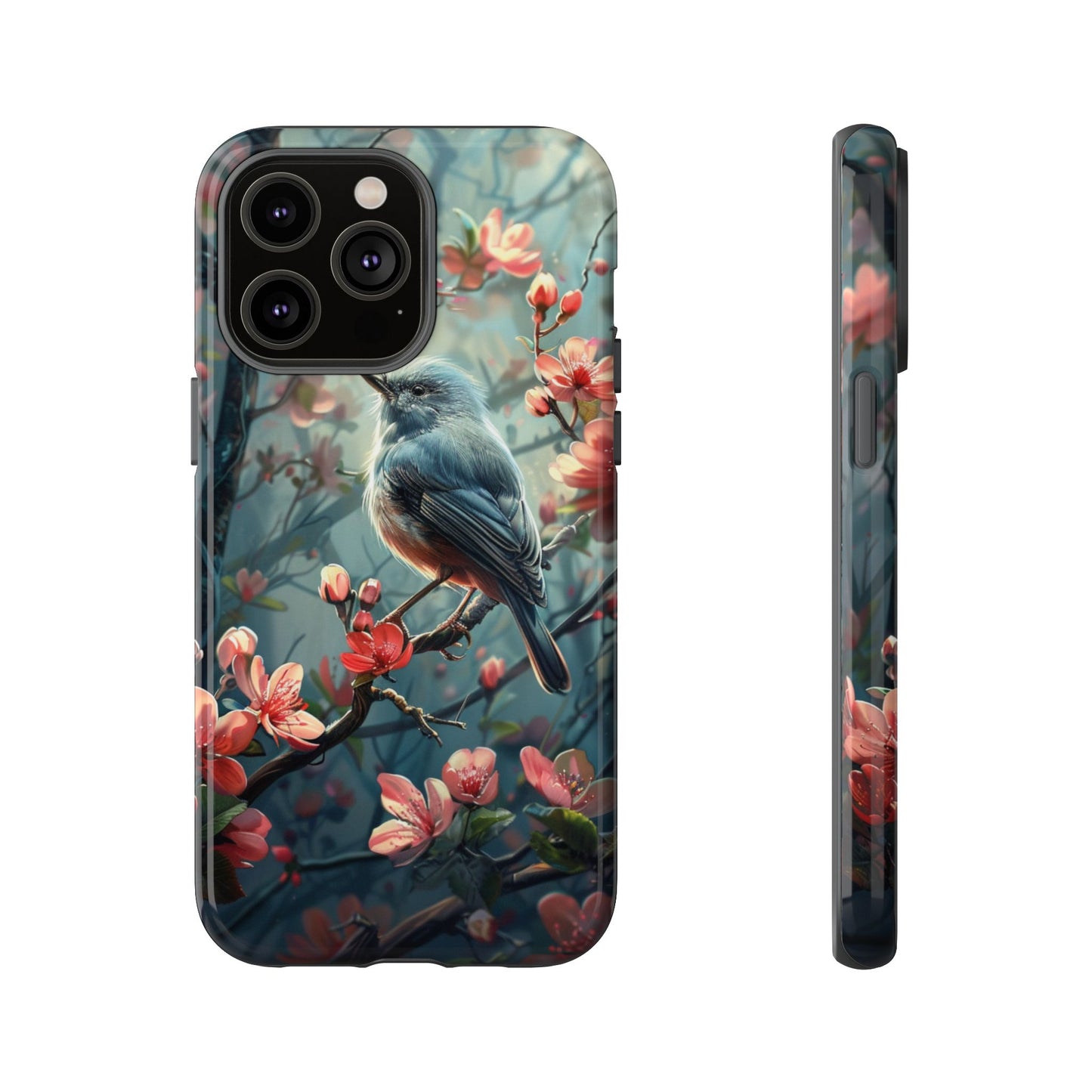 Floral Bird Phone Case β Elegant Nature-Inspired Design for iPhone, Samsung & Google Pixel