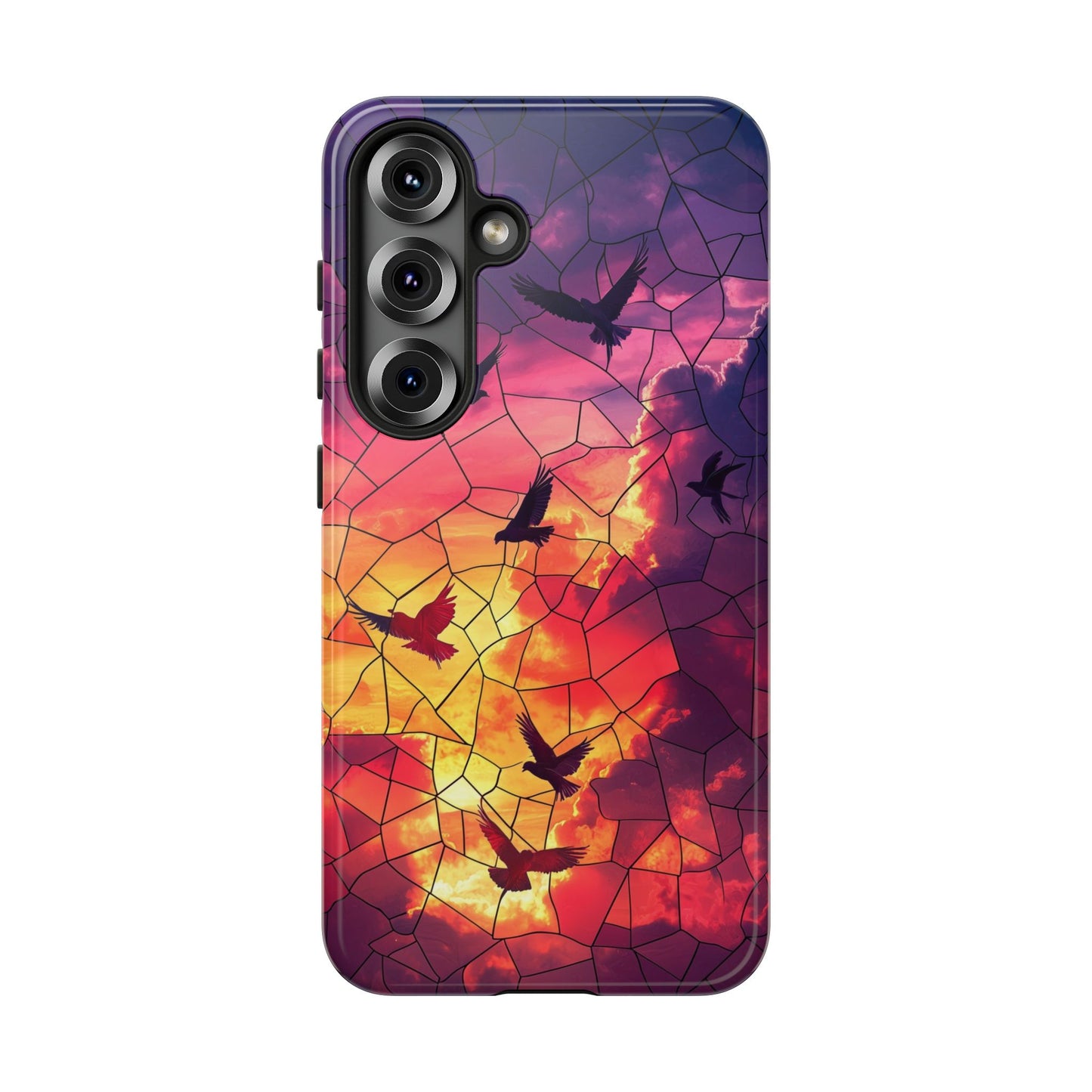 Chorus of Flight – Mosaic Birds Phone Case for iPhone, Samsung & Pixel