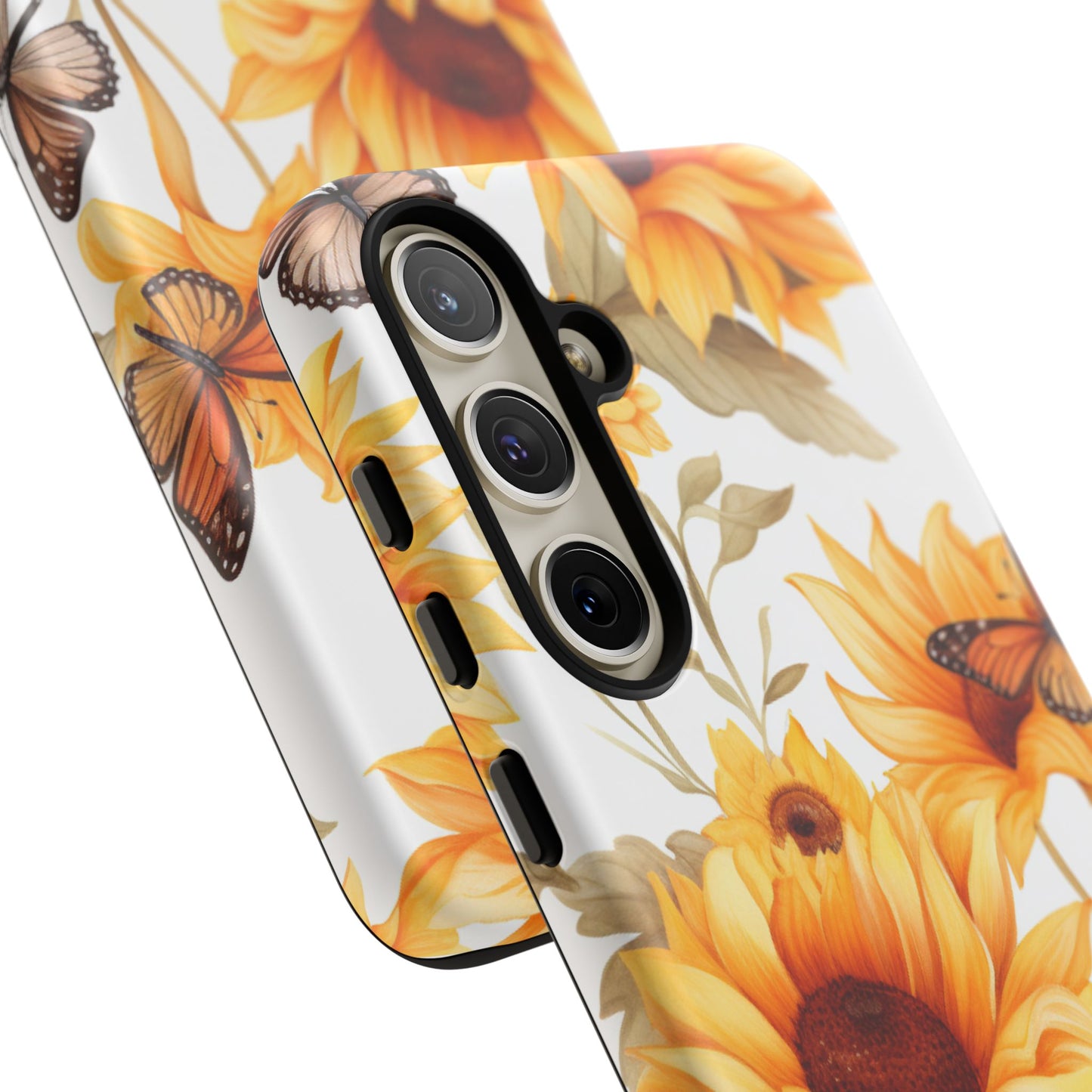 Sunflower & Butterfly Aesthetic Mobile Case – Bright & Nature-Inspired