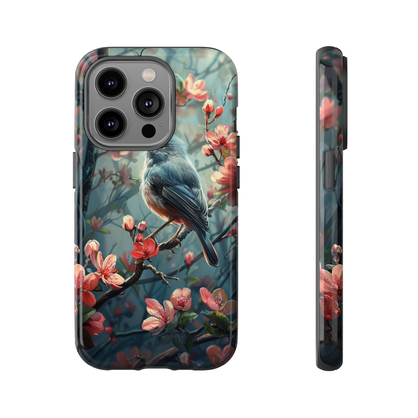 Floral Bird Phone Case β Elegant Nature-Inspired Design for iPhone, Samsung & Google Pixel