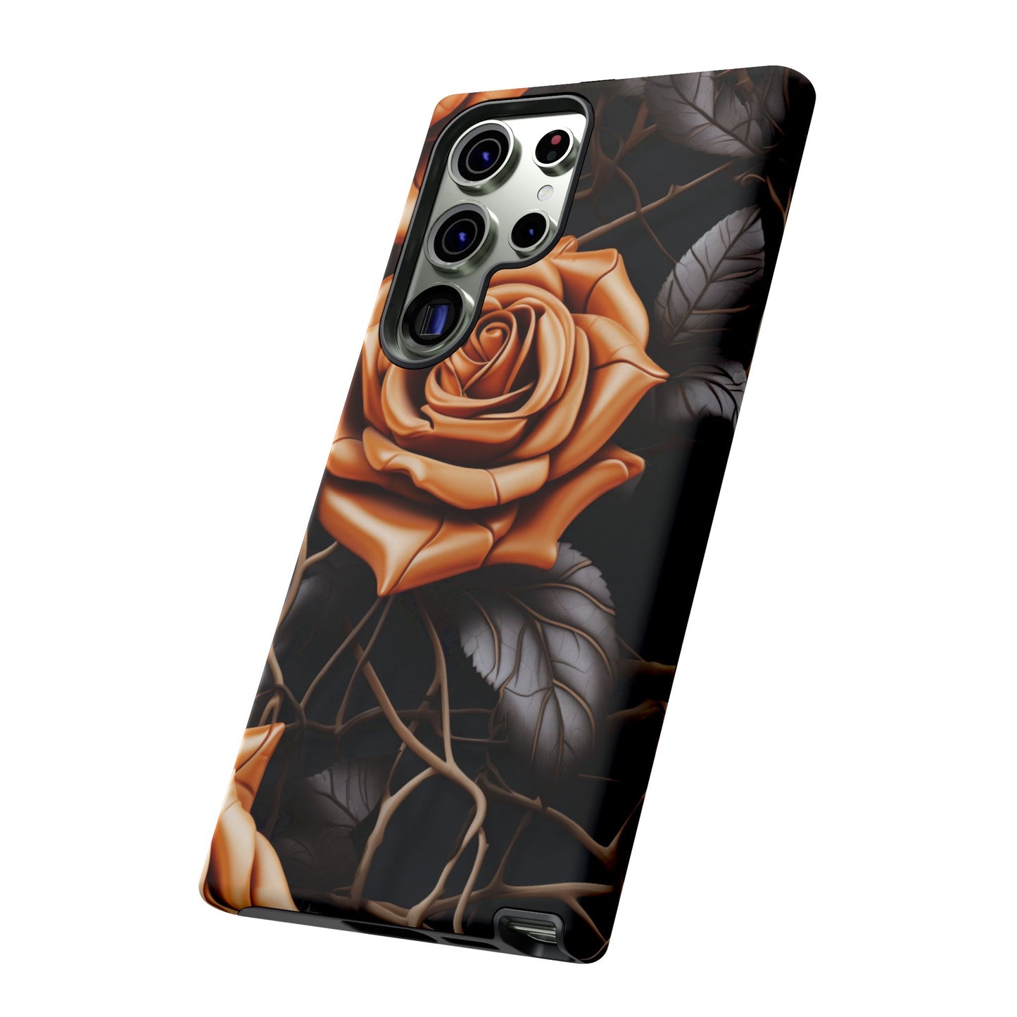 Midnight Gold Rose Mobile Case