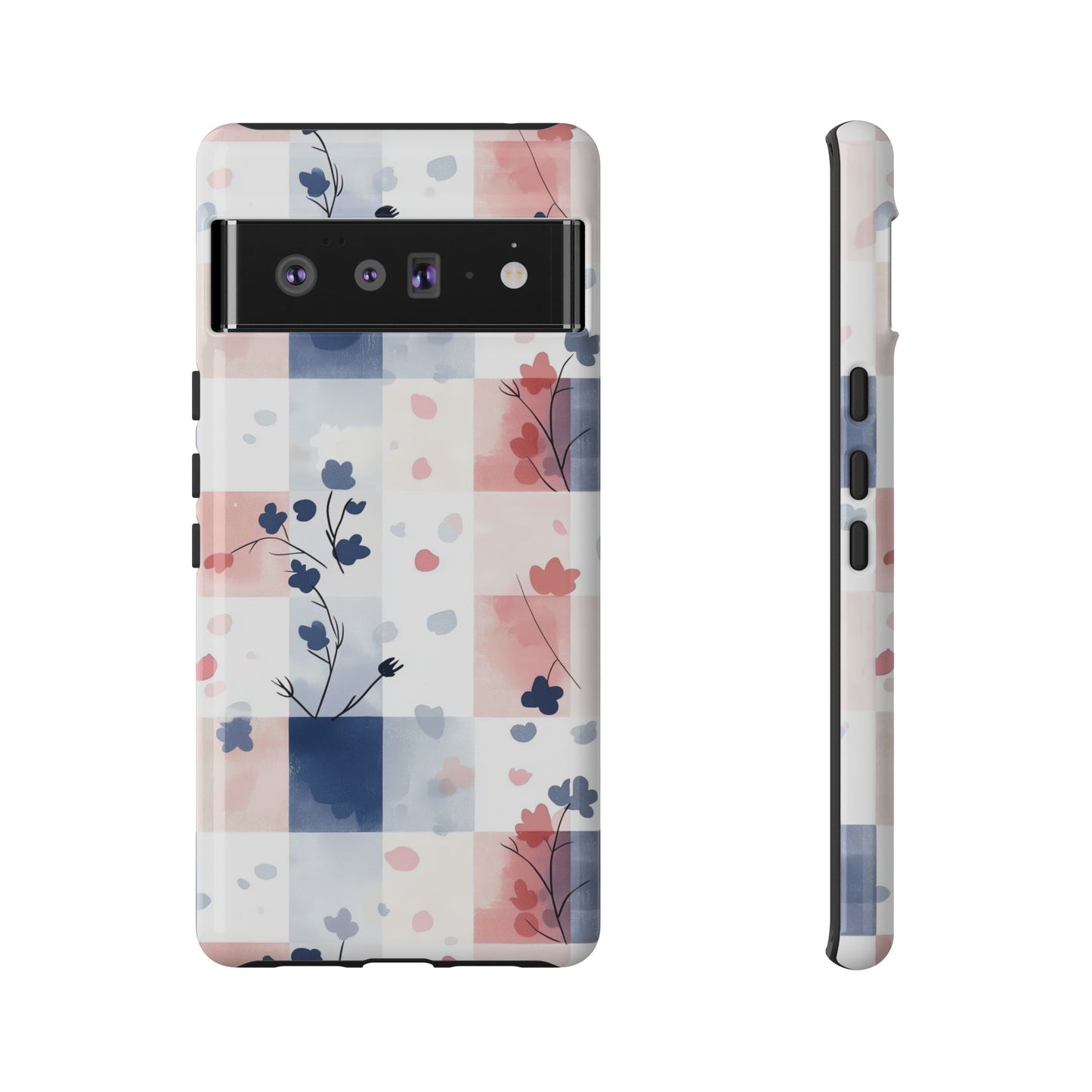 Kawaii Gingham Pastel Phone Case for iPhone, Samsung, Google Pixel