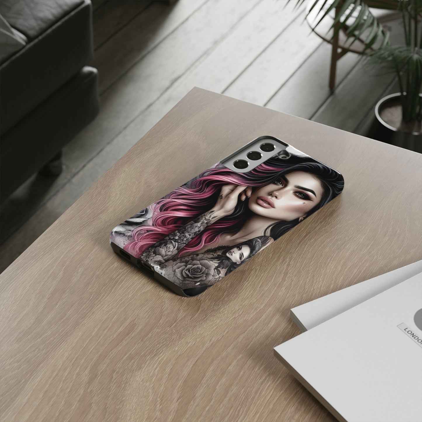 Tattooed Elegance – Gothic Art Mobile Cover