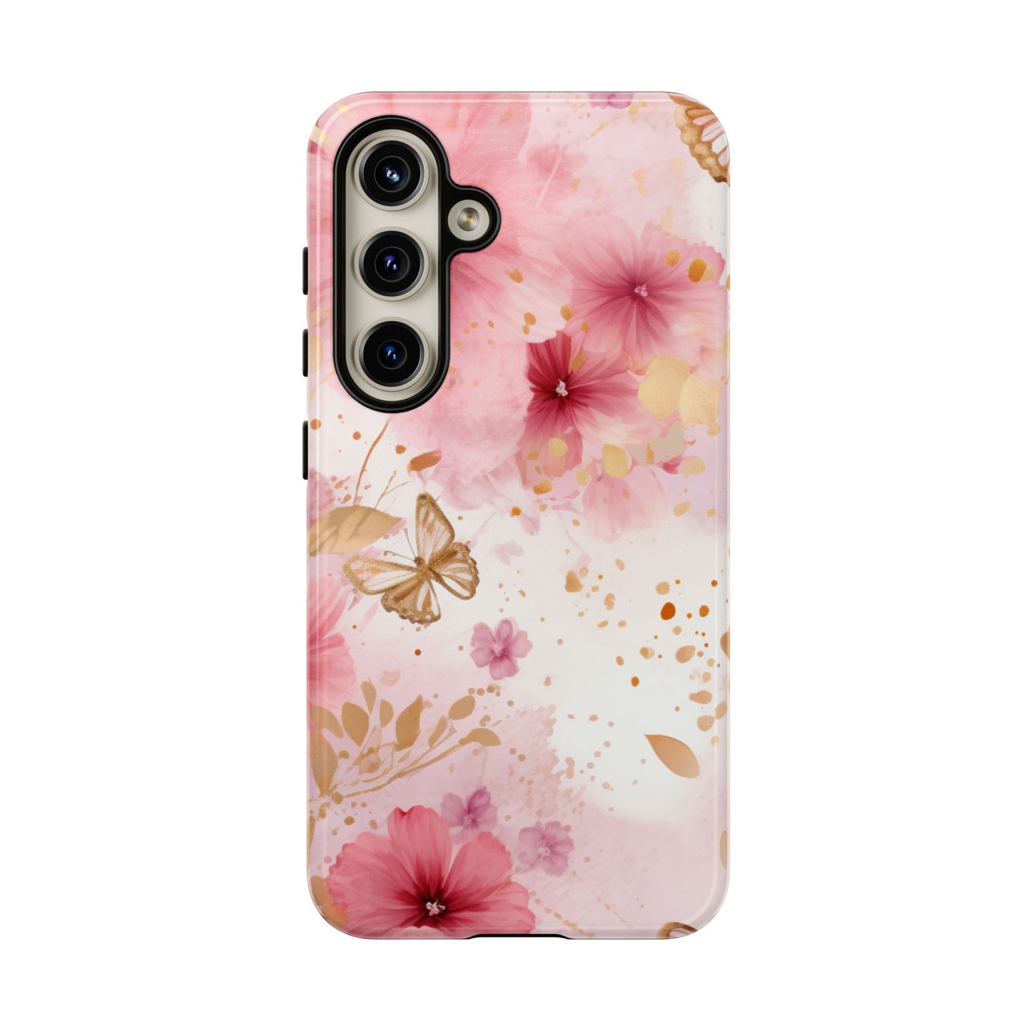 Blush Elegance Floral Mobile Case