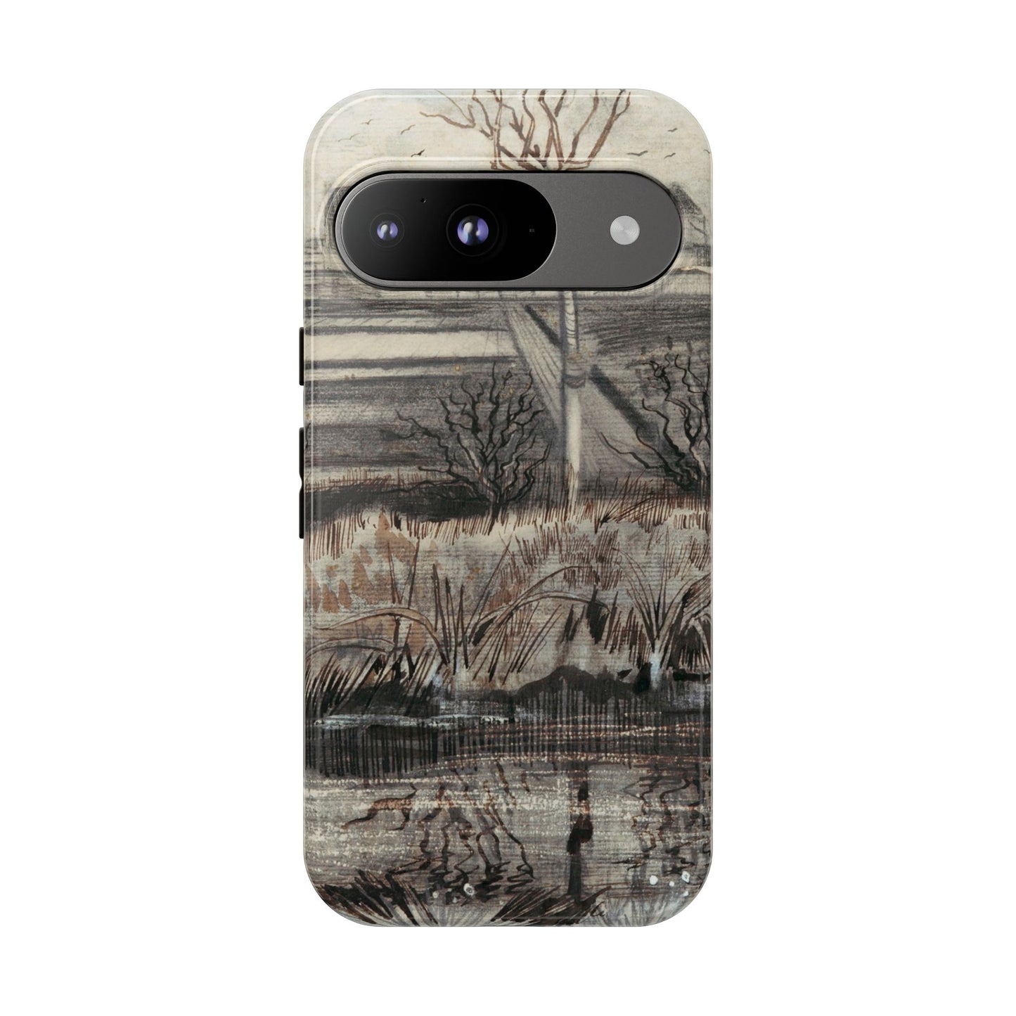 Vincent Van Gogh Lake Painting Phone Case - iPhone, Samsung, Google Pixel - Artistic Impressionist Cover