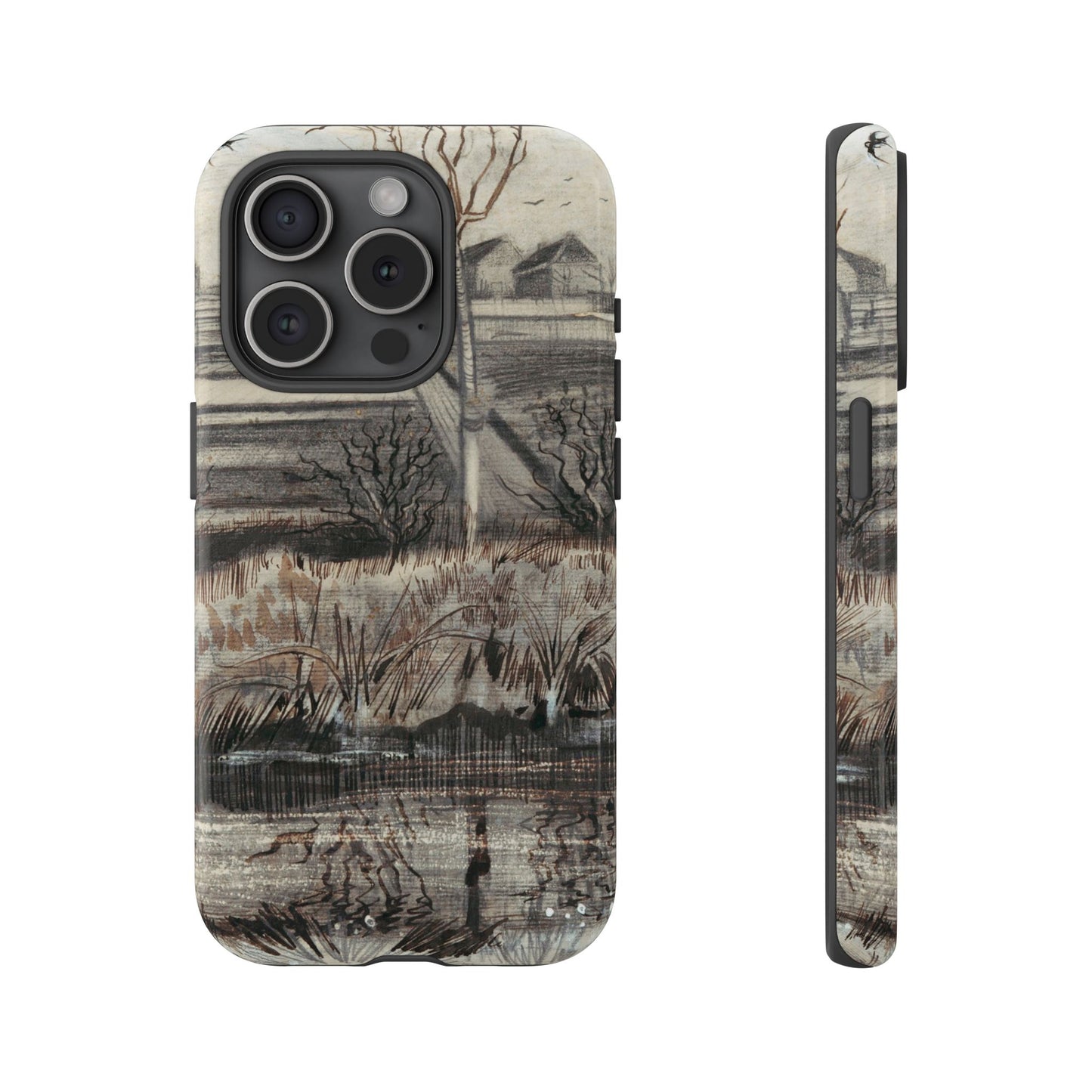 Vincent Van Gogh Lake Painting Phone Case - iPhone, Samsung, Google Pixel - Artistic Impressionist Cover