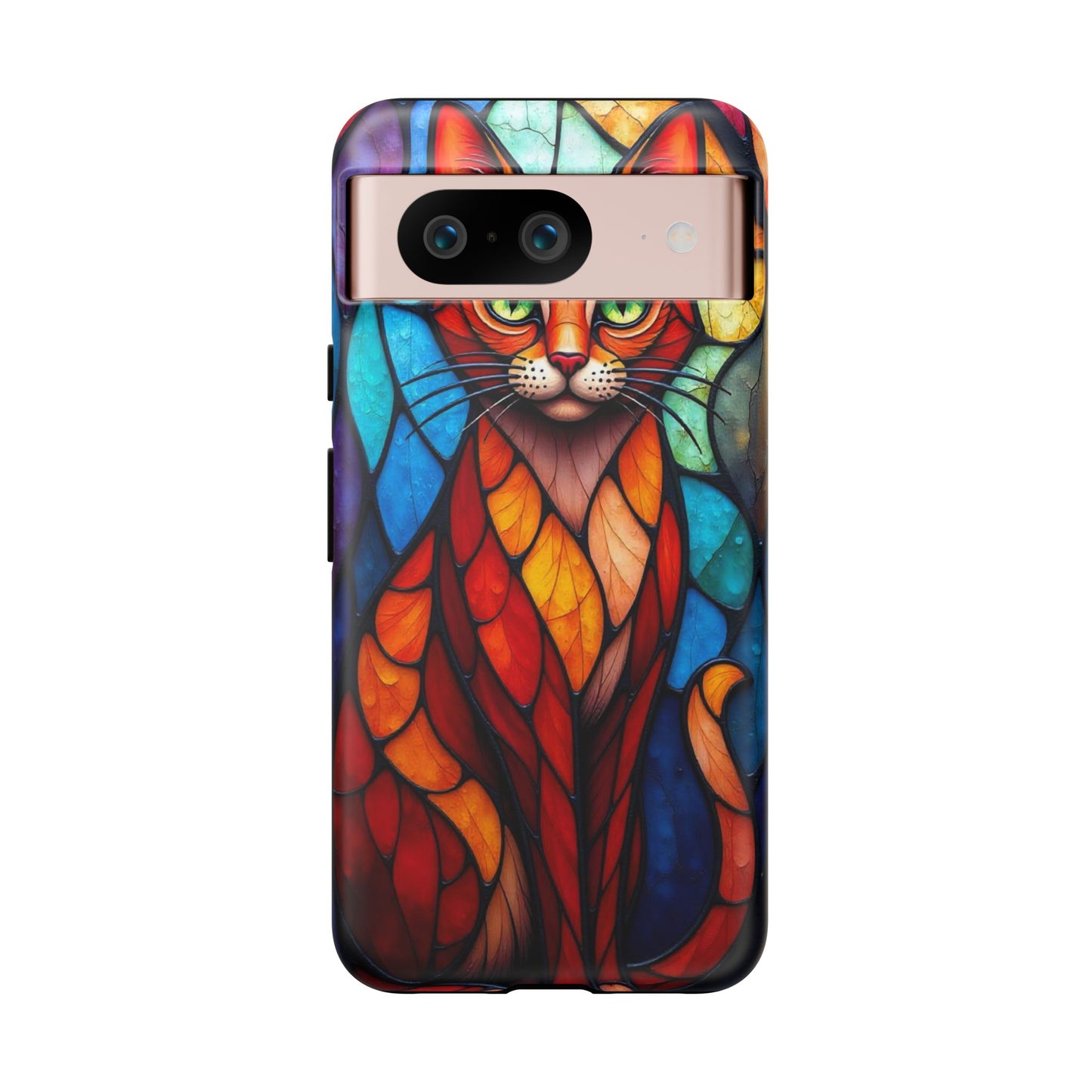 Geometric Cat: Colorful Abstract Portrait