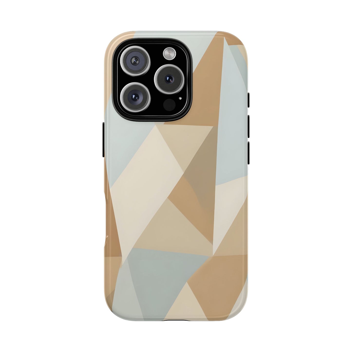 Neutral Geometrical Triangular Abstract Pattern