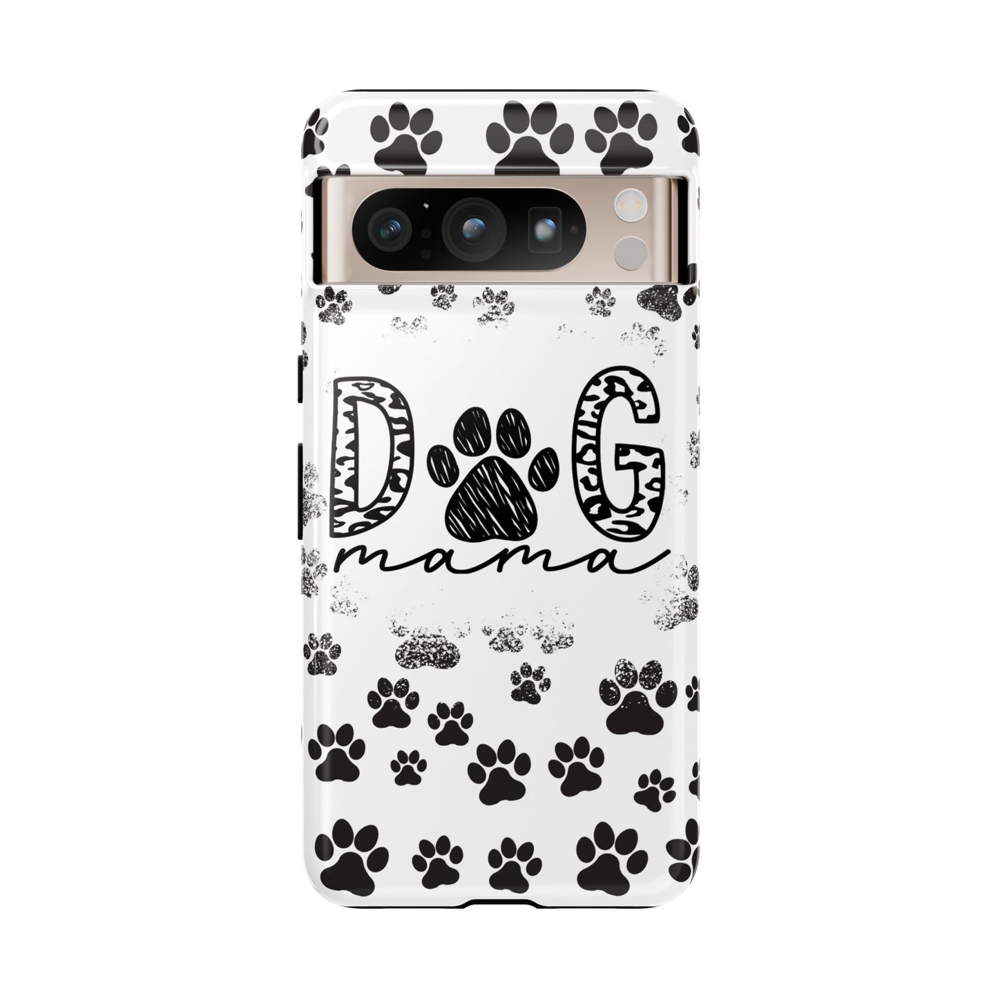 Dog Mama Phone Case for iPhone, Samsung & Google Pixel, Paw Print Phone Cover, Furry Friend Phone Case, Dog Owner/Pat Parents/Dog Mom Gifts