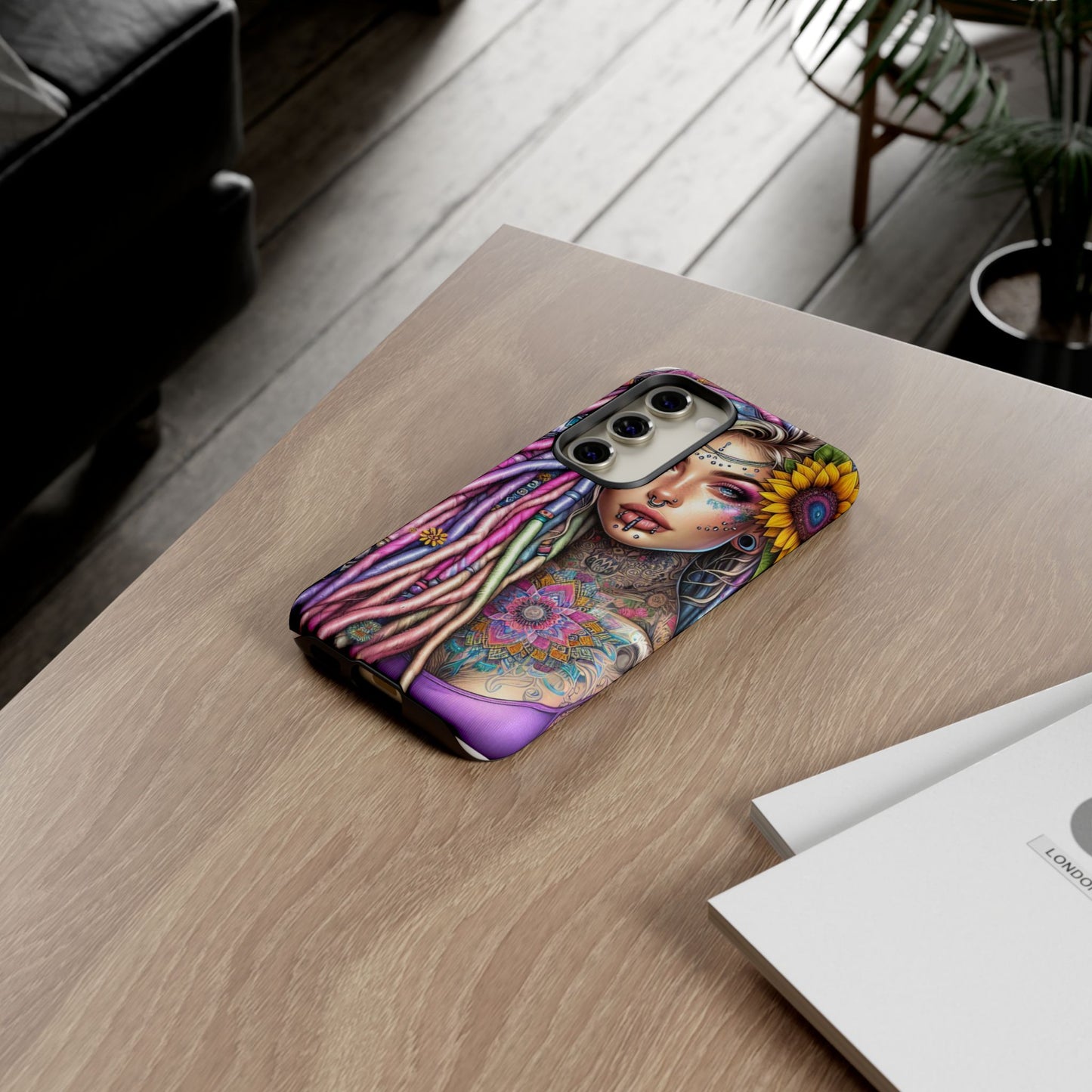 Boho Mandala Goddess – Ethereal Tattoo Art Mobile Cover