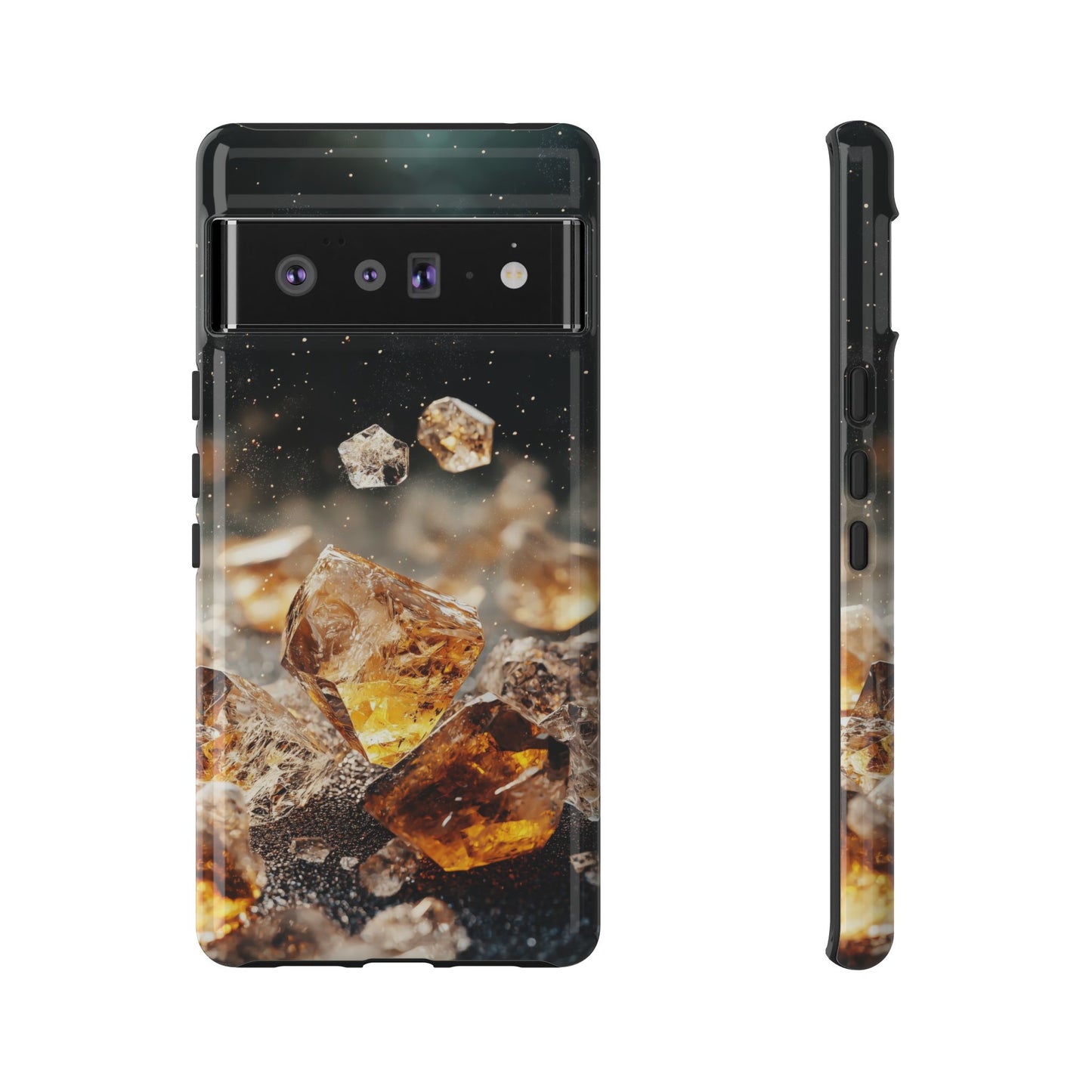 Golden Ember Crystal Phone Case for iPhone, Samsung & Google Pixel