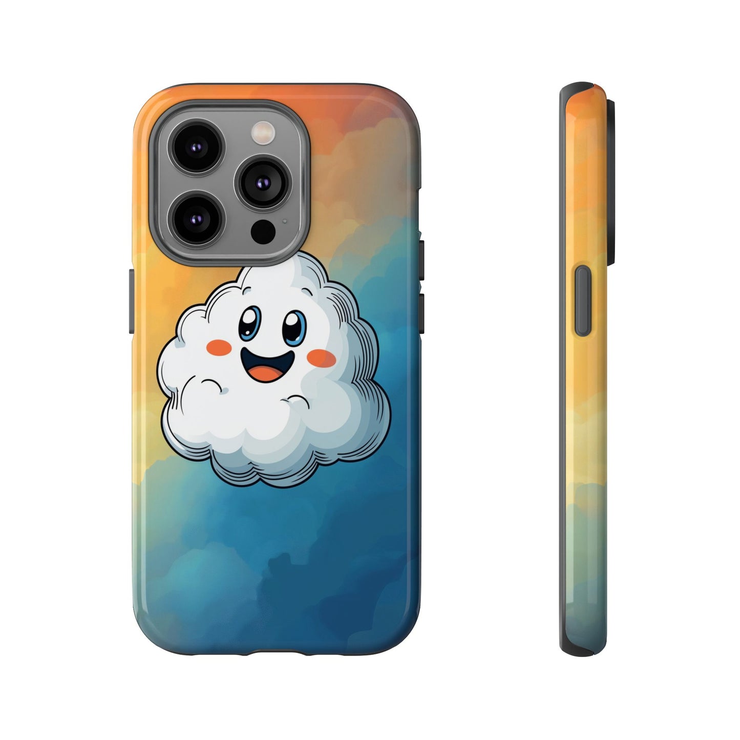 Happy Cloud Anime Phone Case for iPhone, Samsung, Google Pixel