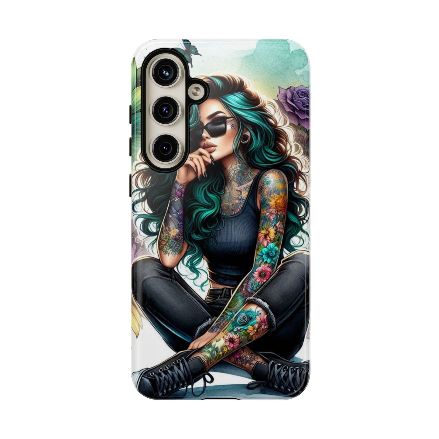 Urban Wildflower – Edgy Tattooed Beauty Mobile Cover