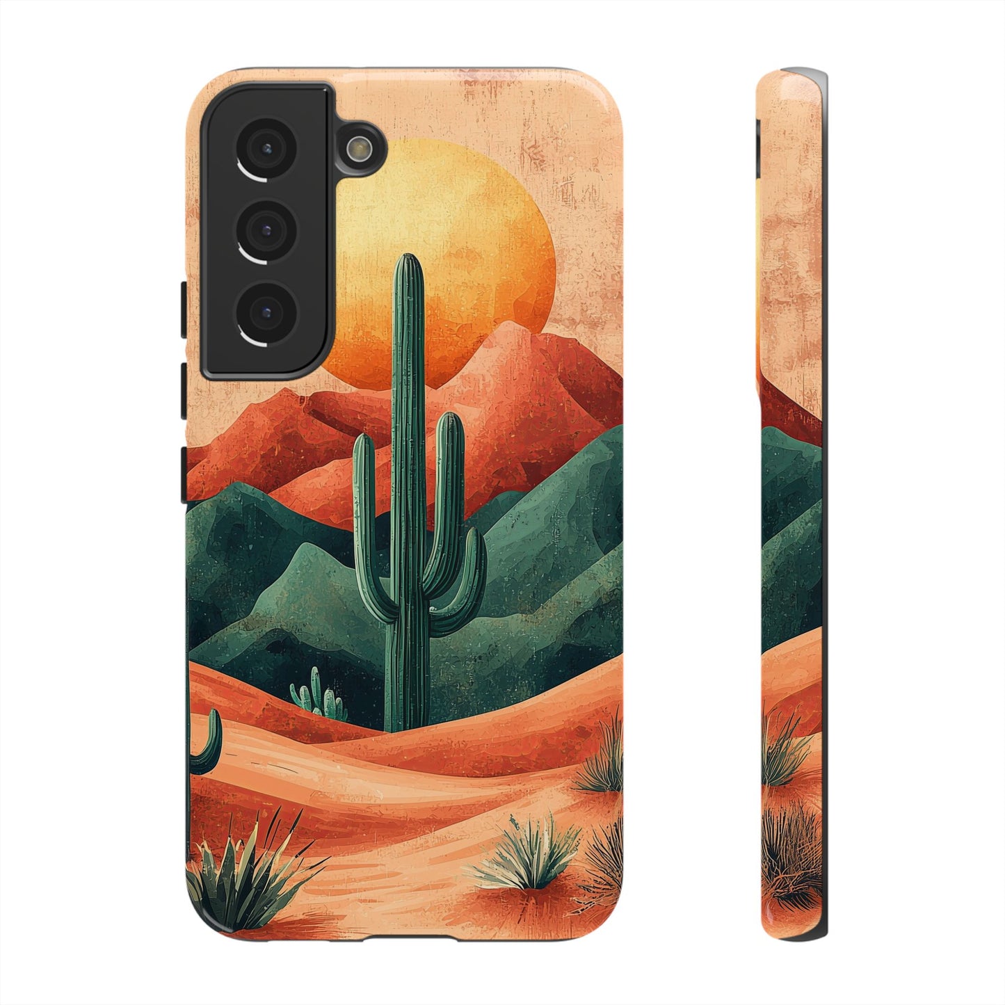 Sunset Cactus Dreams Boho Phone Case for iPhone, Pixel & Samsung