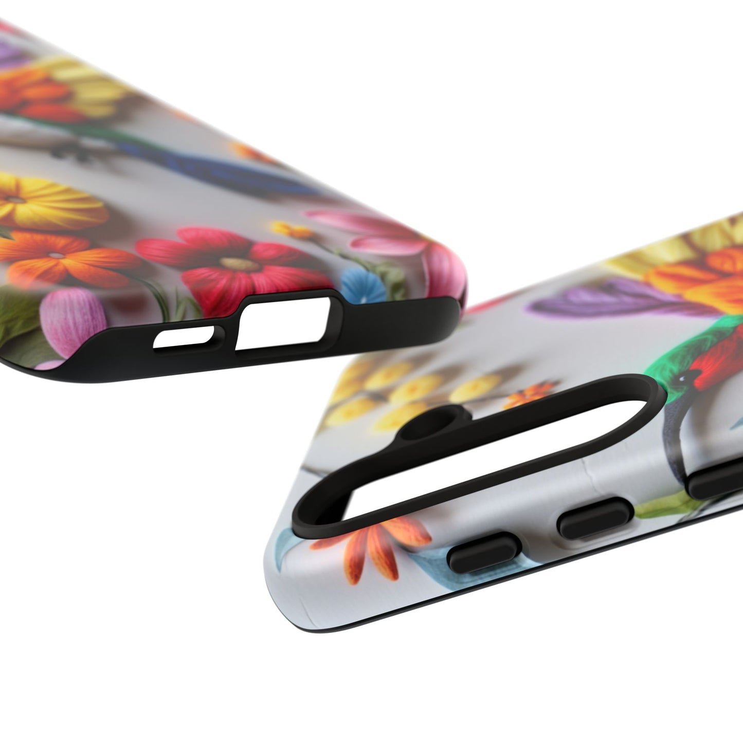 Elegant Hummingbird with Floral Mosaic Design | Nature's Artistic Vibes | iPhone 16 Pro