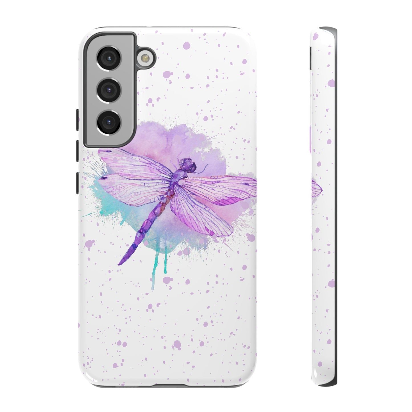 Watercolor Dragonfly Print Phone Case - iPhone, Samsung & Google Pixel Cover - Artistic Phone Case, Insect Lover Gift