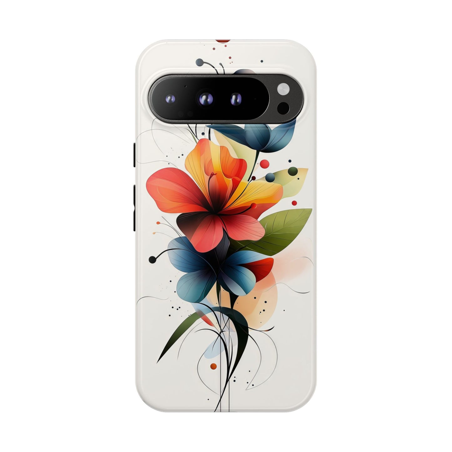 Vibrant Bloom – Modern Floral Art Phone Case for iPhone, Pixel & Samsung