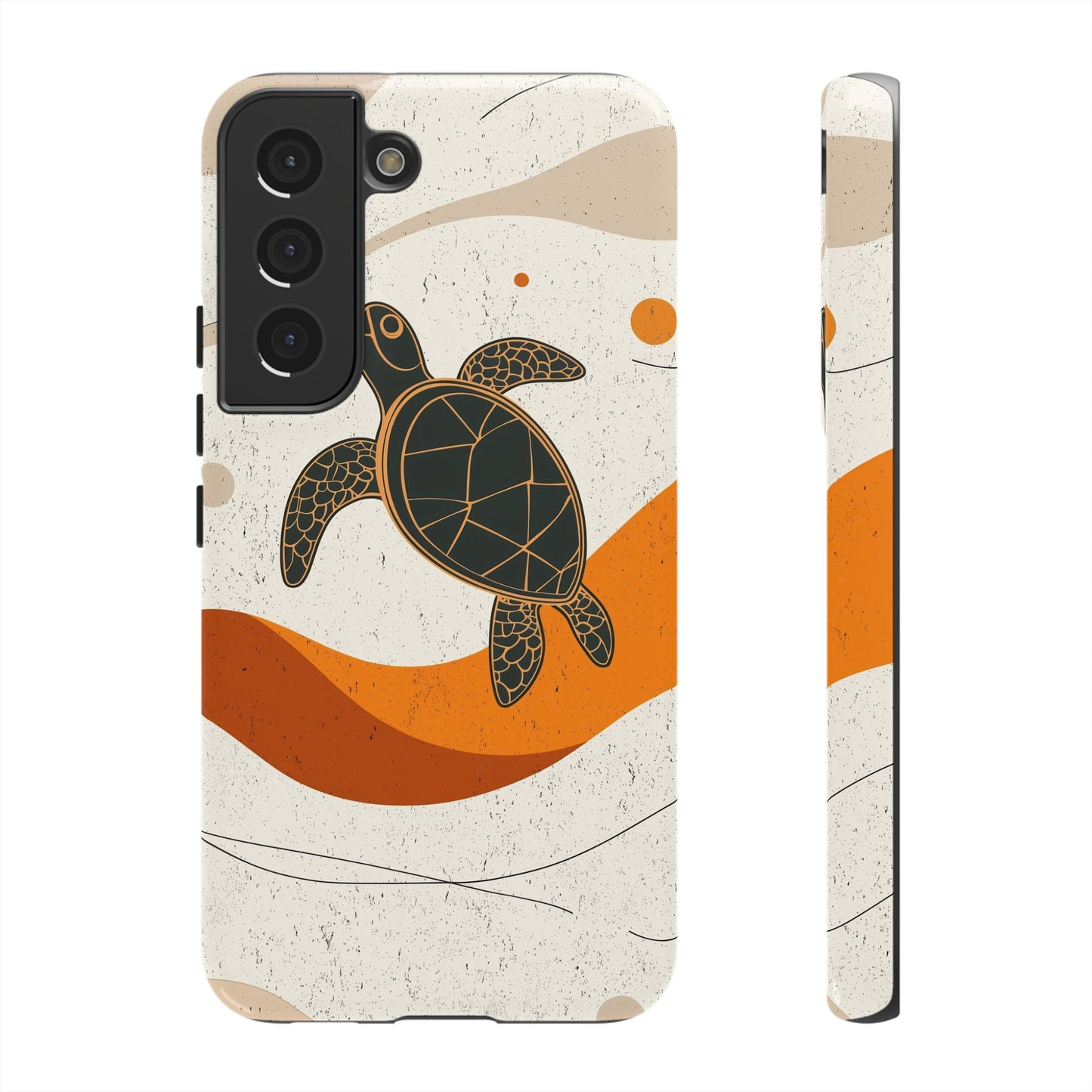 Flow of the Tide: Abstract Turtle Drift Phone Case for iPhone, Samsung & Pixel
