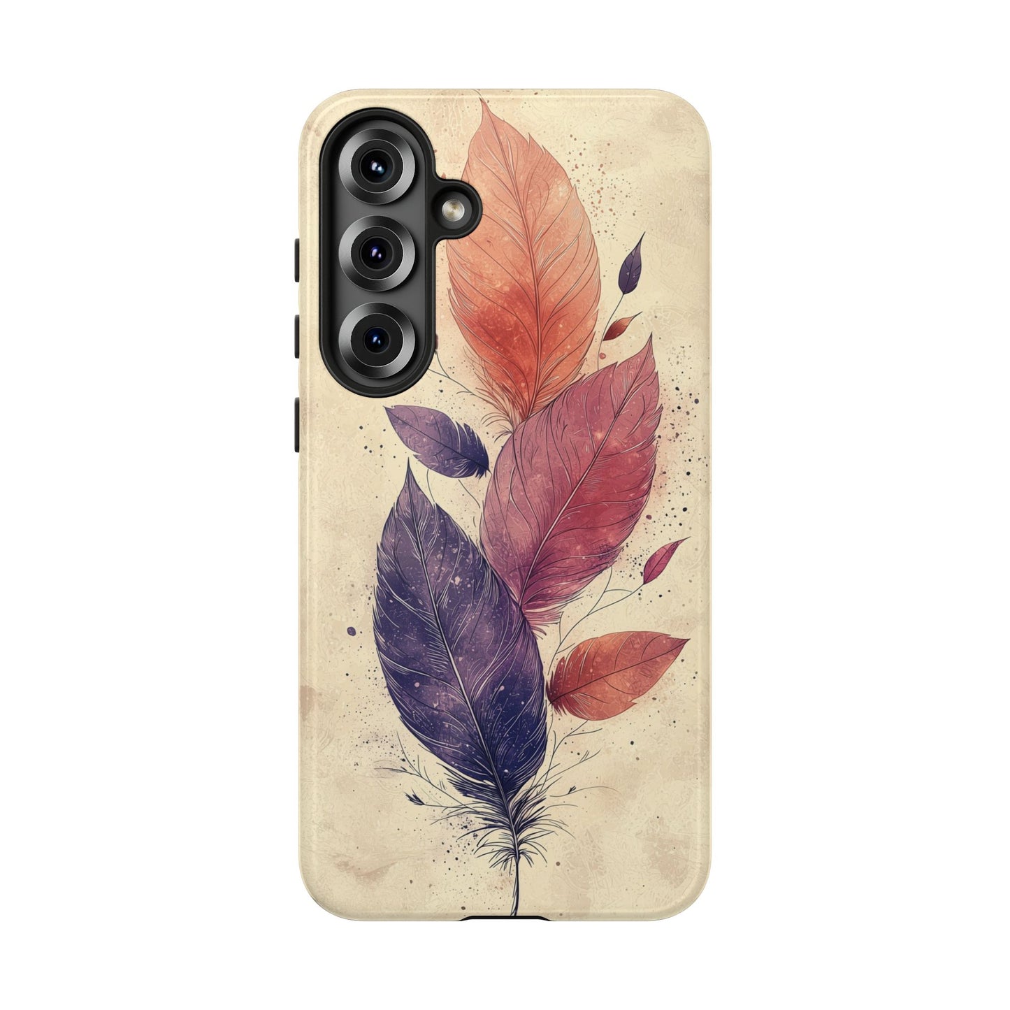 Boho Feather Bloom Phone Case for iPhone, Pixel & Samsung