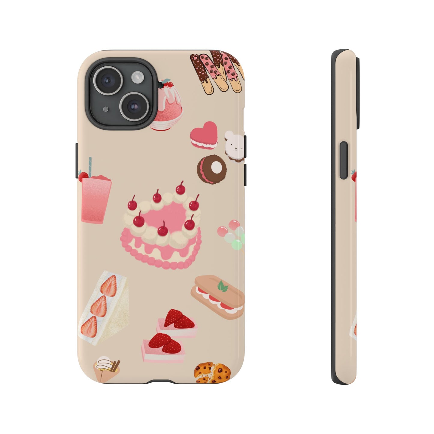 Cute Dessert Lover Phone Case β Sweet Treats Design for iPhone, Samsung & Google Pixel