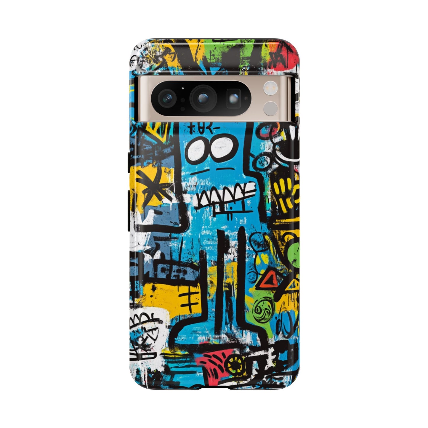 Basquiat Design Phone Case – Unique Street Art Protector - iPhone, Samsung & Google Pixel Cover - Artistic Painting Case, Art Lover Gift