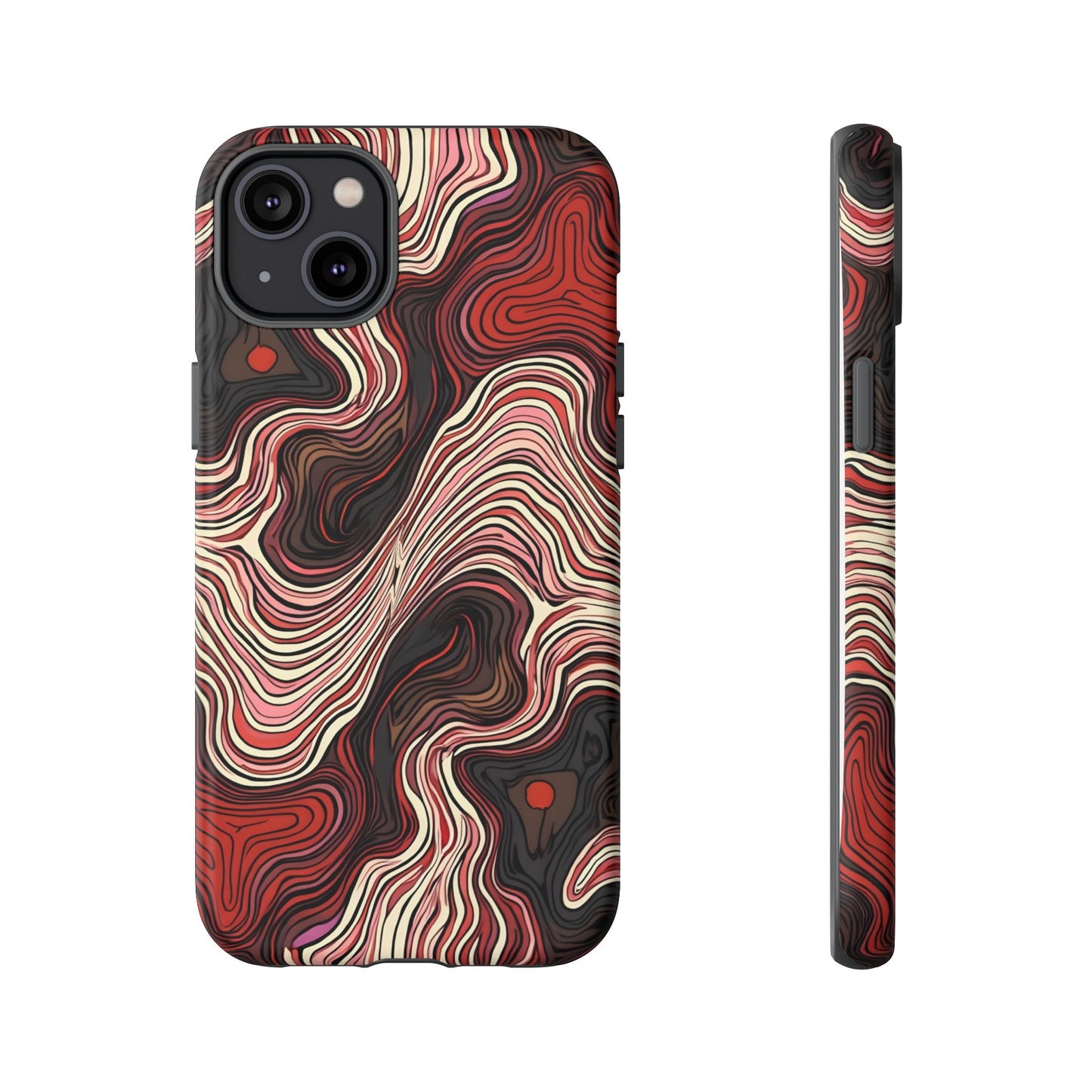 Abstract wavy illusion with swirling lines | Pattern Design