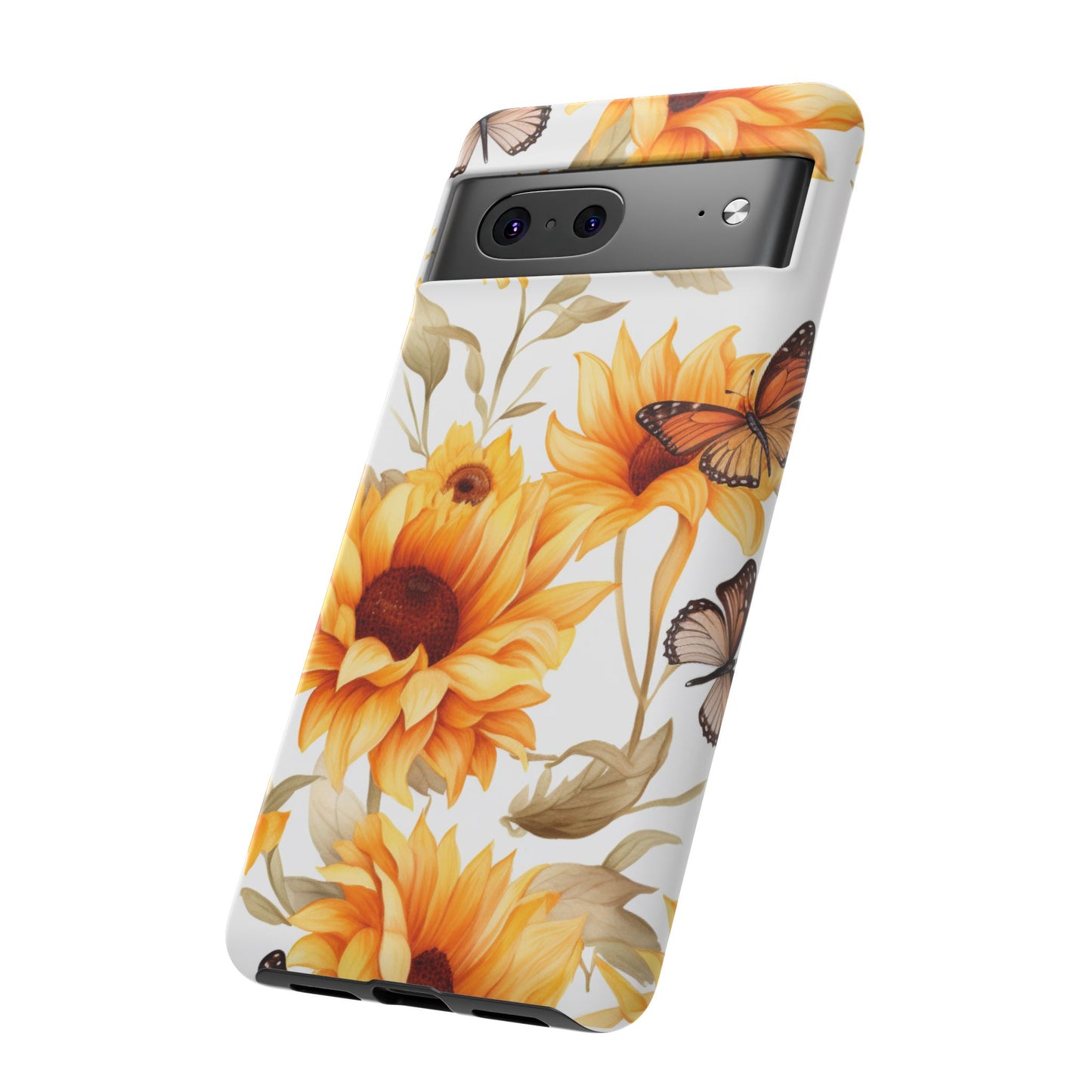 Sunflower & Butterfly Aesthetic Mobile Case – Bright & Nature-Inspired