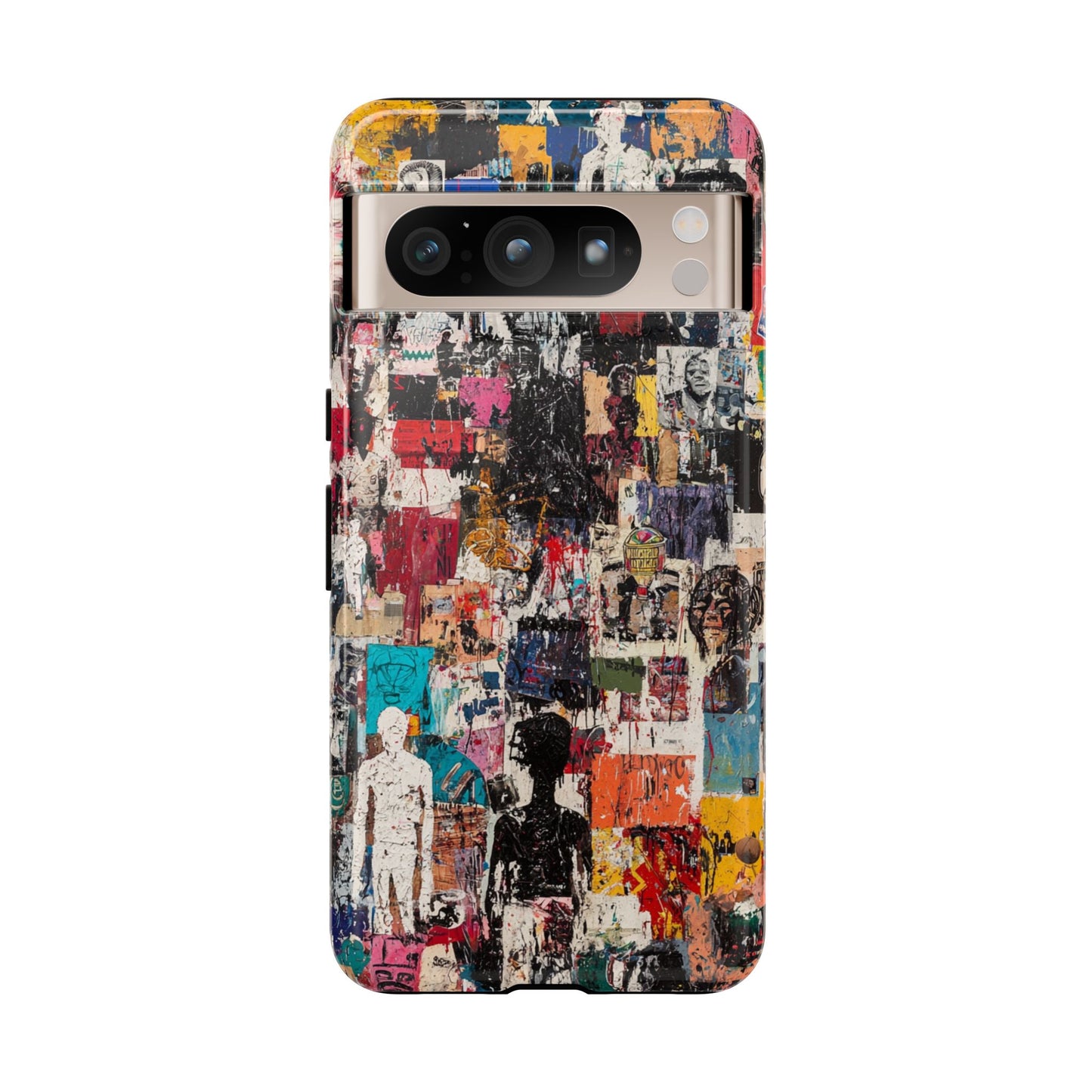 Graffiti Phone Case – Basquiat Street Art Design - iPhone, Samsung & Google Pixel Cover - Artistic Painting Case, Art Lover Gift