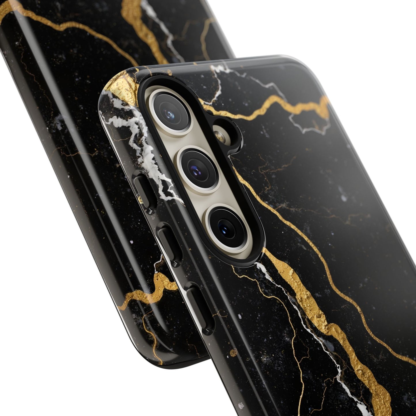 Black & Gold Marble Design Illustration Design Phone Case