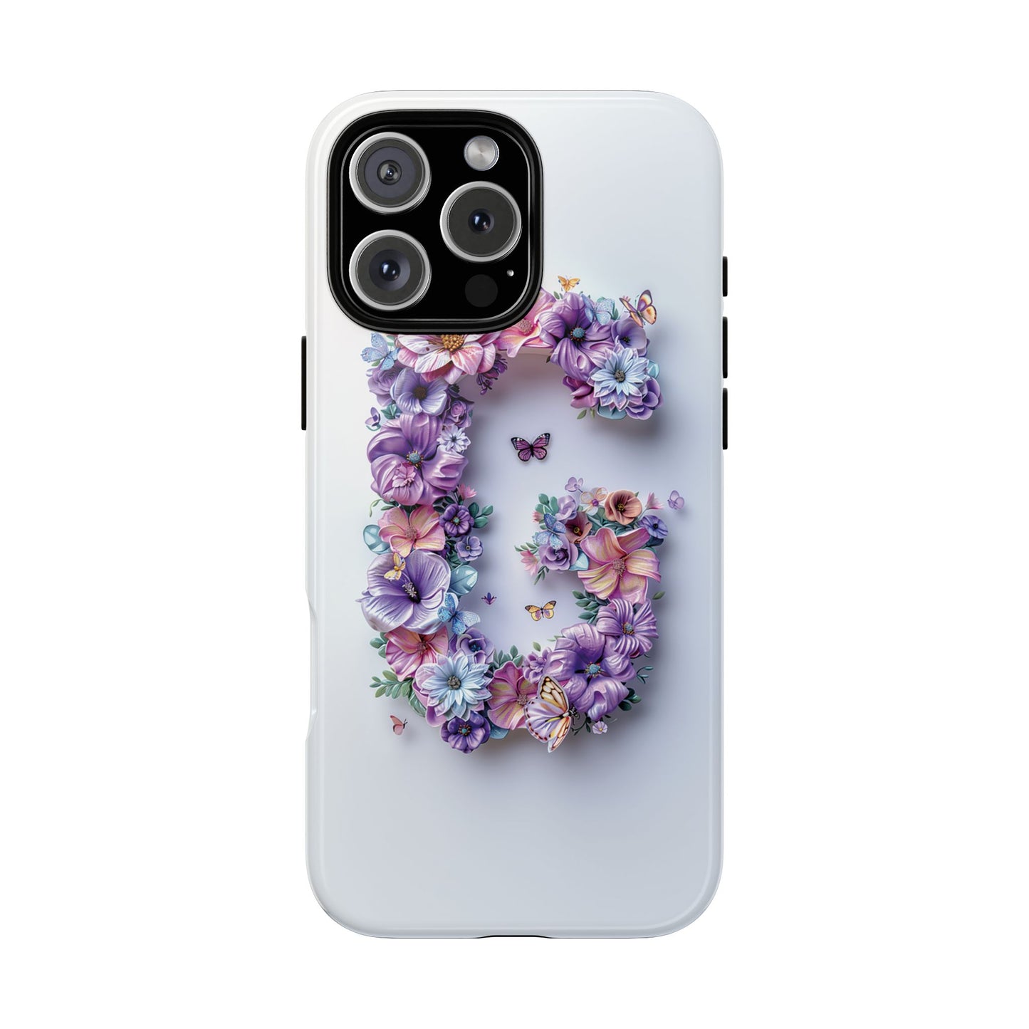 Floral Letter G Phone Case β Personalized Aesthetic Cover for iPhone, Samsung & Google Pixel