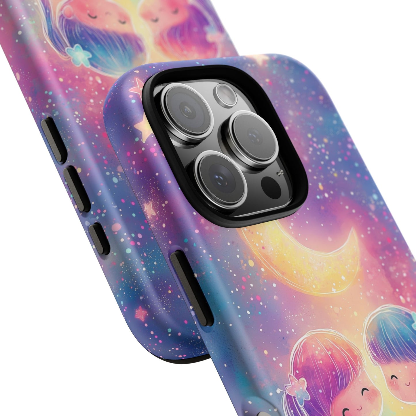 Moonlit Friendship Galaxy Phone Case for iPhone, Samsung, Google Pixel