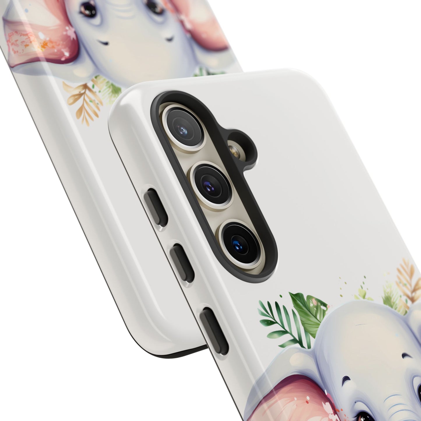 Adorable Baby Elephant Mobile Cover – Floral Fantasy Art