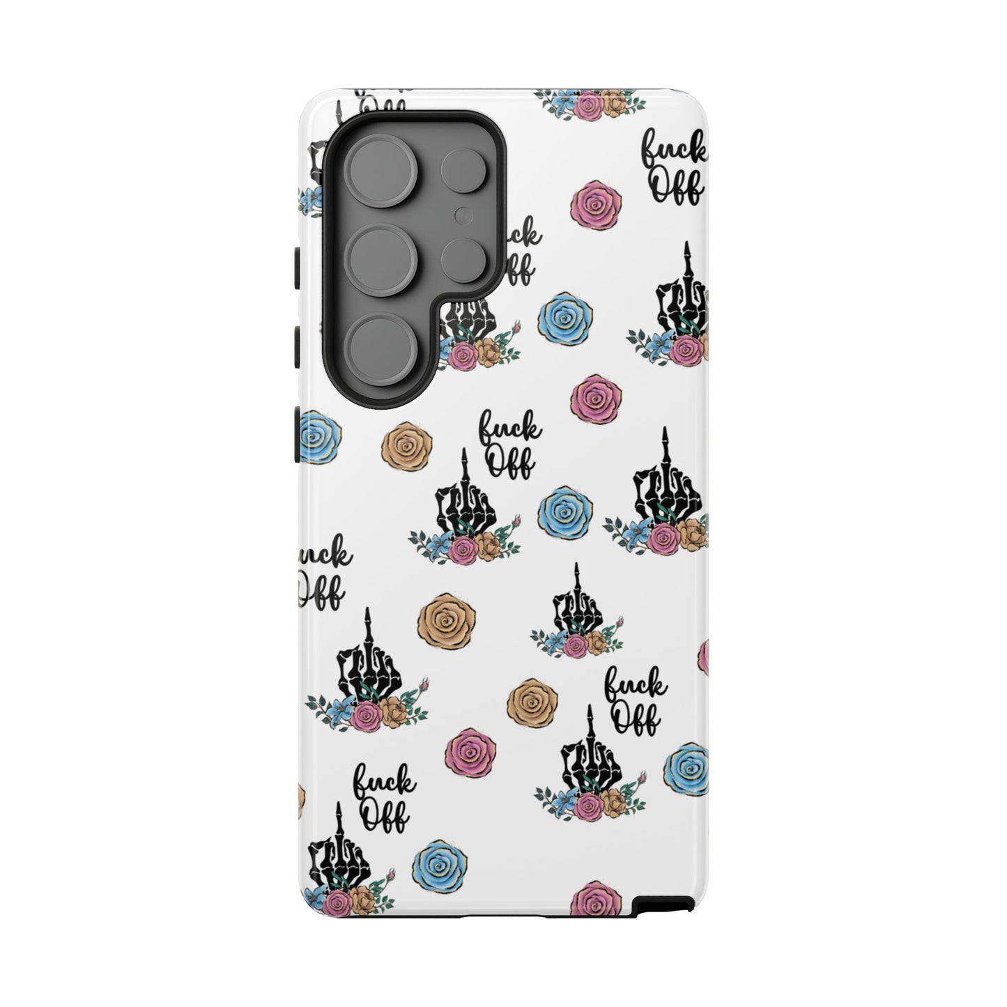 Skeleton Hand Middle Finger Phone Case β Badass Gothic Cover for iPhone, Samsung & Google Pixel