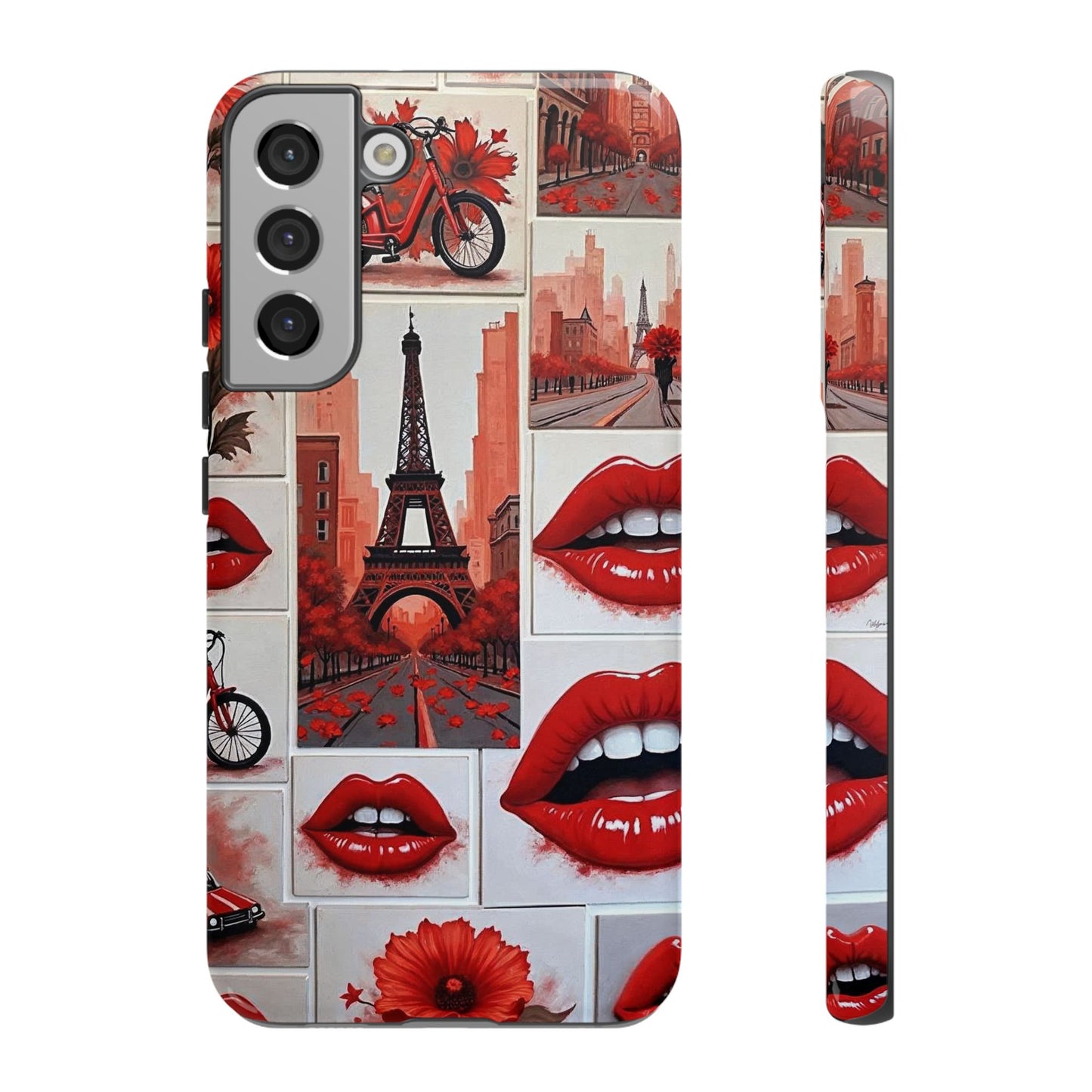 Red Lips & Eiffel Tower Phone Case