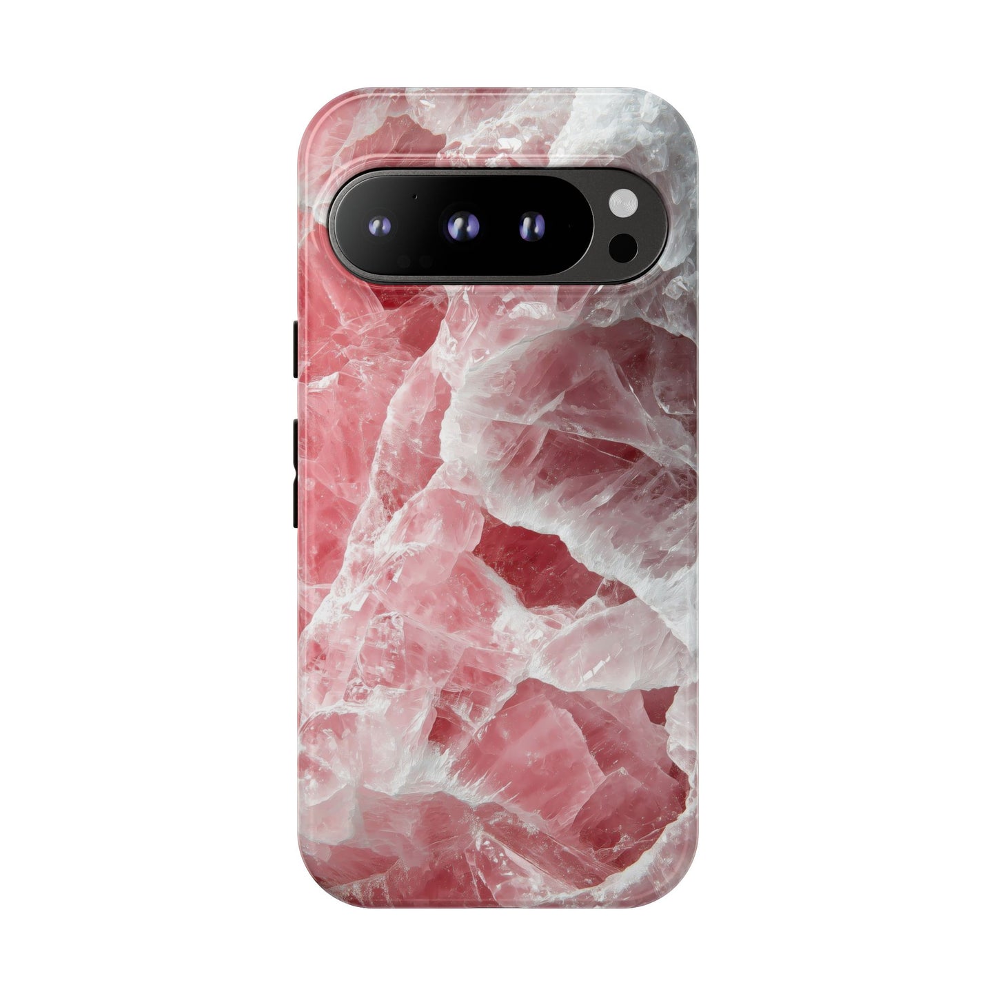 Rose Quartz Crystal Phone Case for iPhone, Samsung & Google Pixel