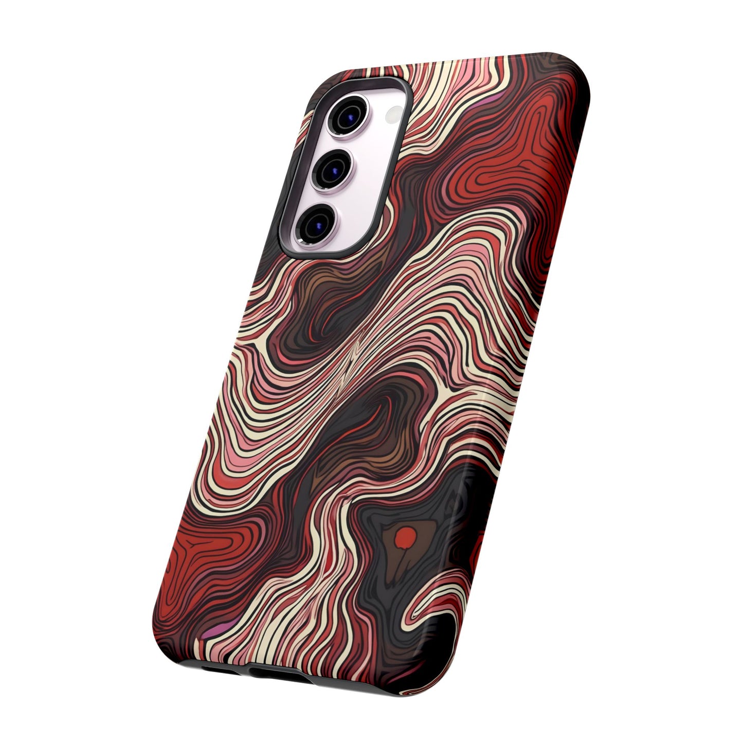 Abstract wavy illusion with swirling lines | Pattern Design