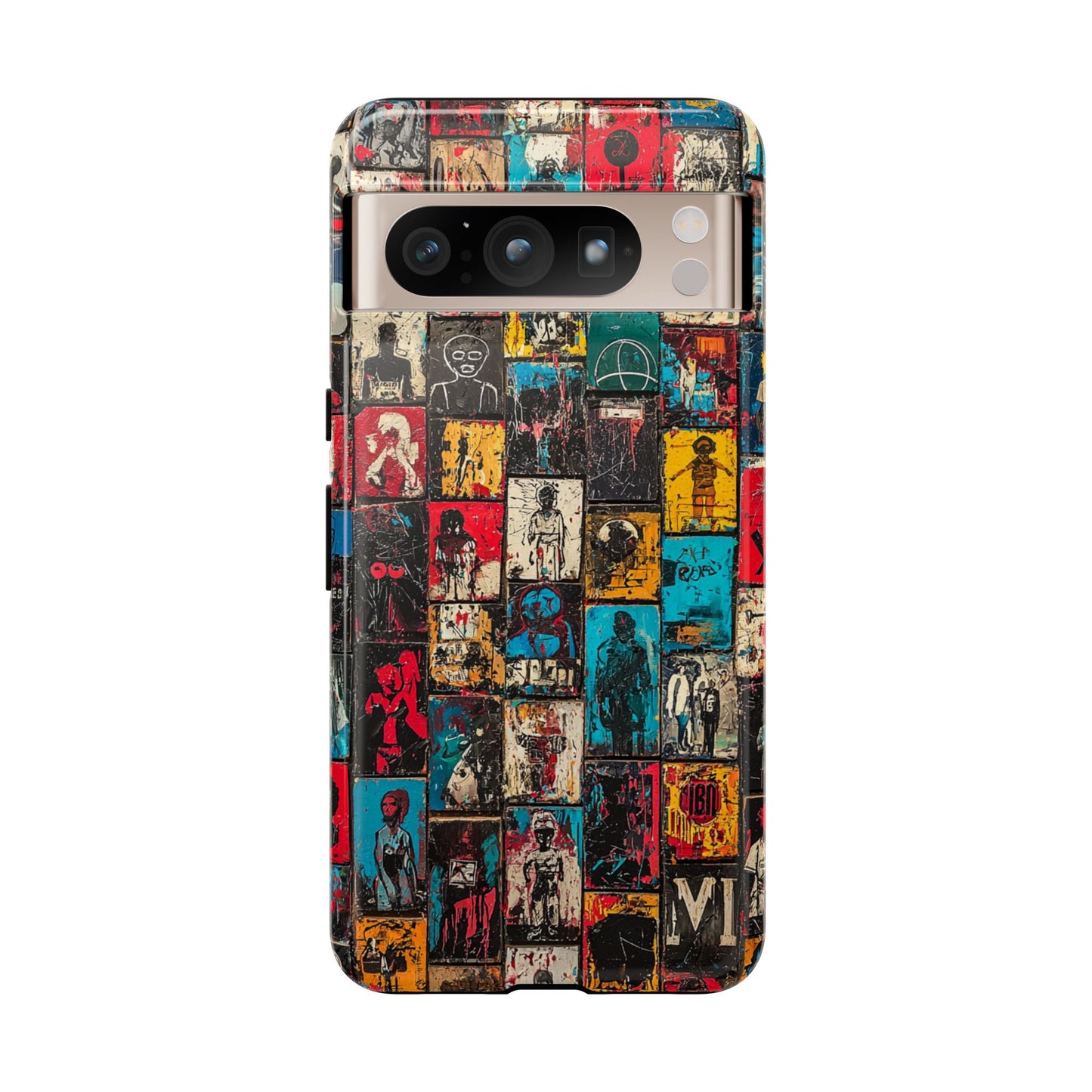 Abstract Art Phone Case – Basquiat-Inspired Phone Cover - iPhone, Samsung & Google Pixel Cover - Artistic Painting Case, Art Lover Gift
