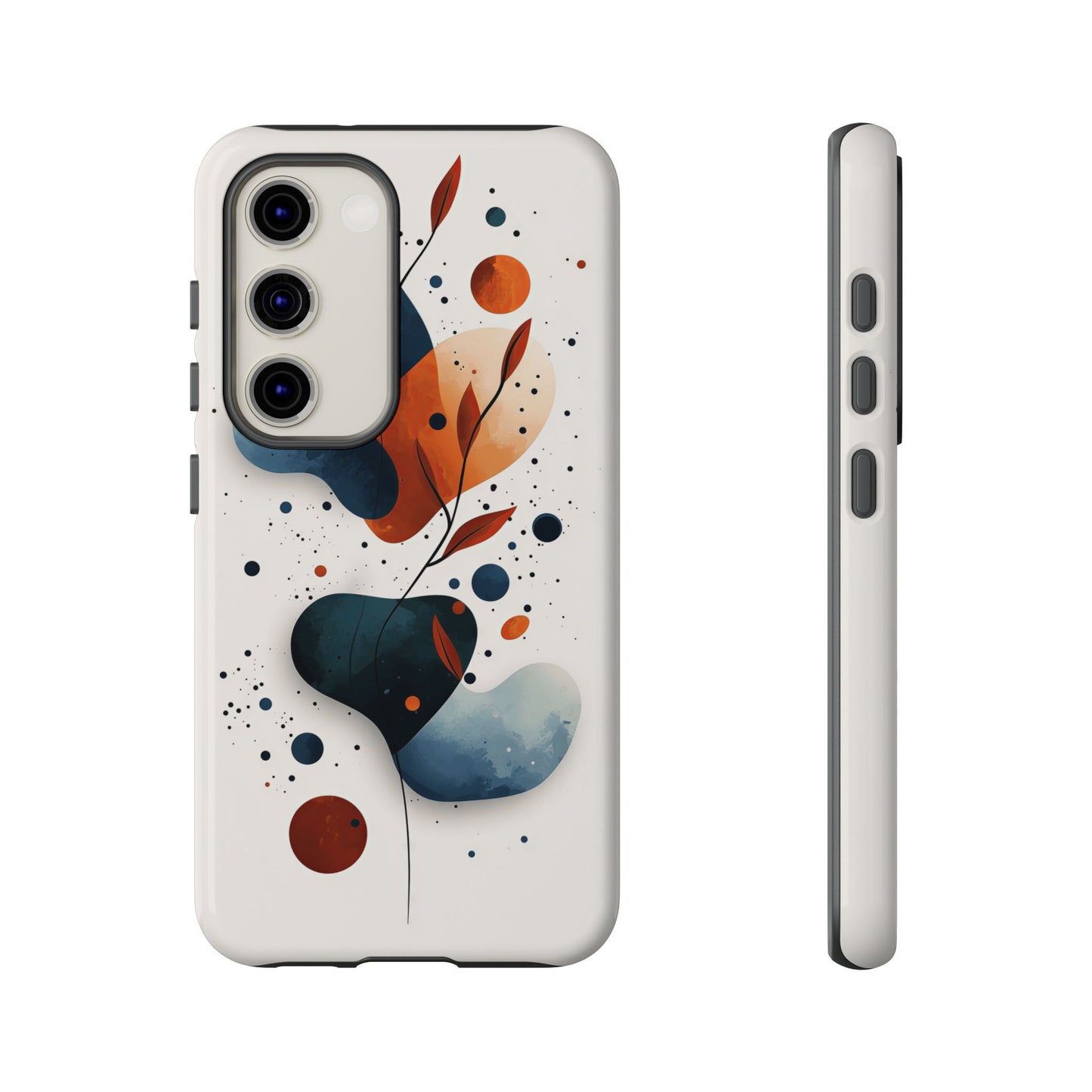 Celestial Bloom – Minimal Abstract Phone Case for iPhone, Samsung & Pixel